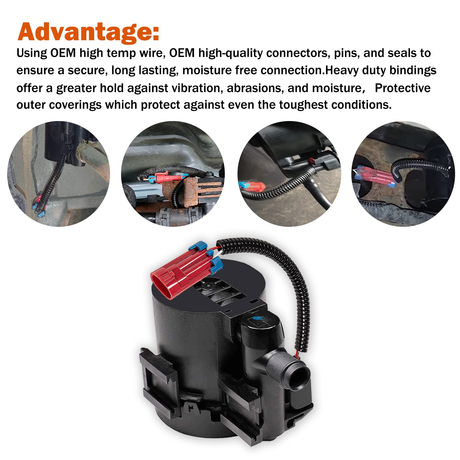 19257603 Adapter Vapor Canister Vent Valve Solenoid Jumper Wiring Harness Replacement