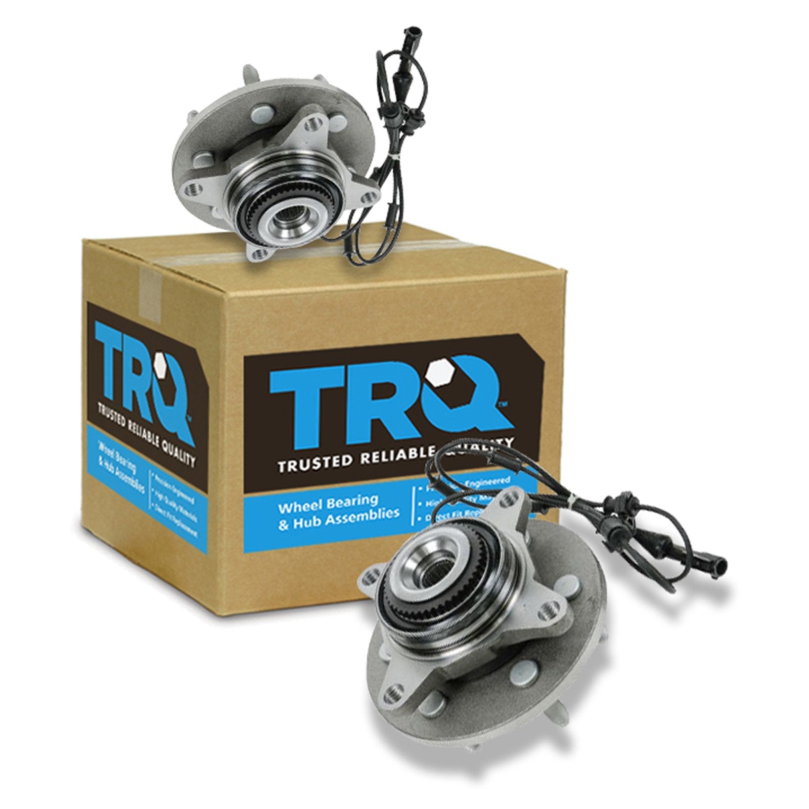 Trq Front Wheel Hub Bearings Assembly Set Compatible With 2000-2006 Ford Expedition Lincoln Navigator