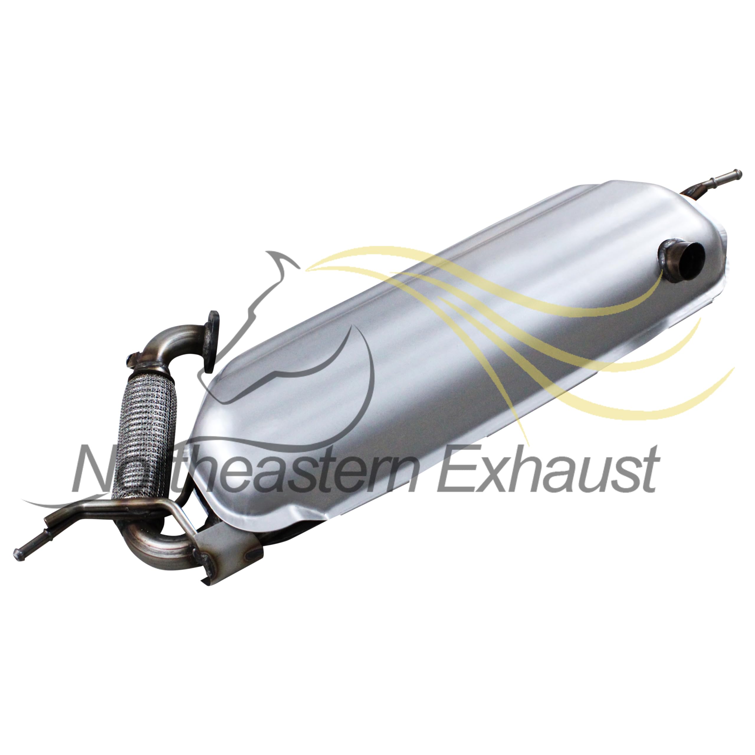 Northeastern Exhaust | Stainless Steel Rear Exhaust Muffler Compatible For Smart Fortwo 2008-2015 1.0L | Free Gasket And Bolts & Nuts Included | Automotive Replacement Part