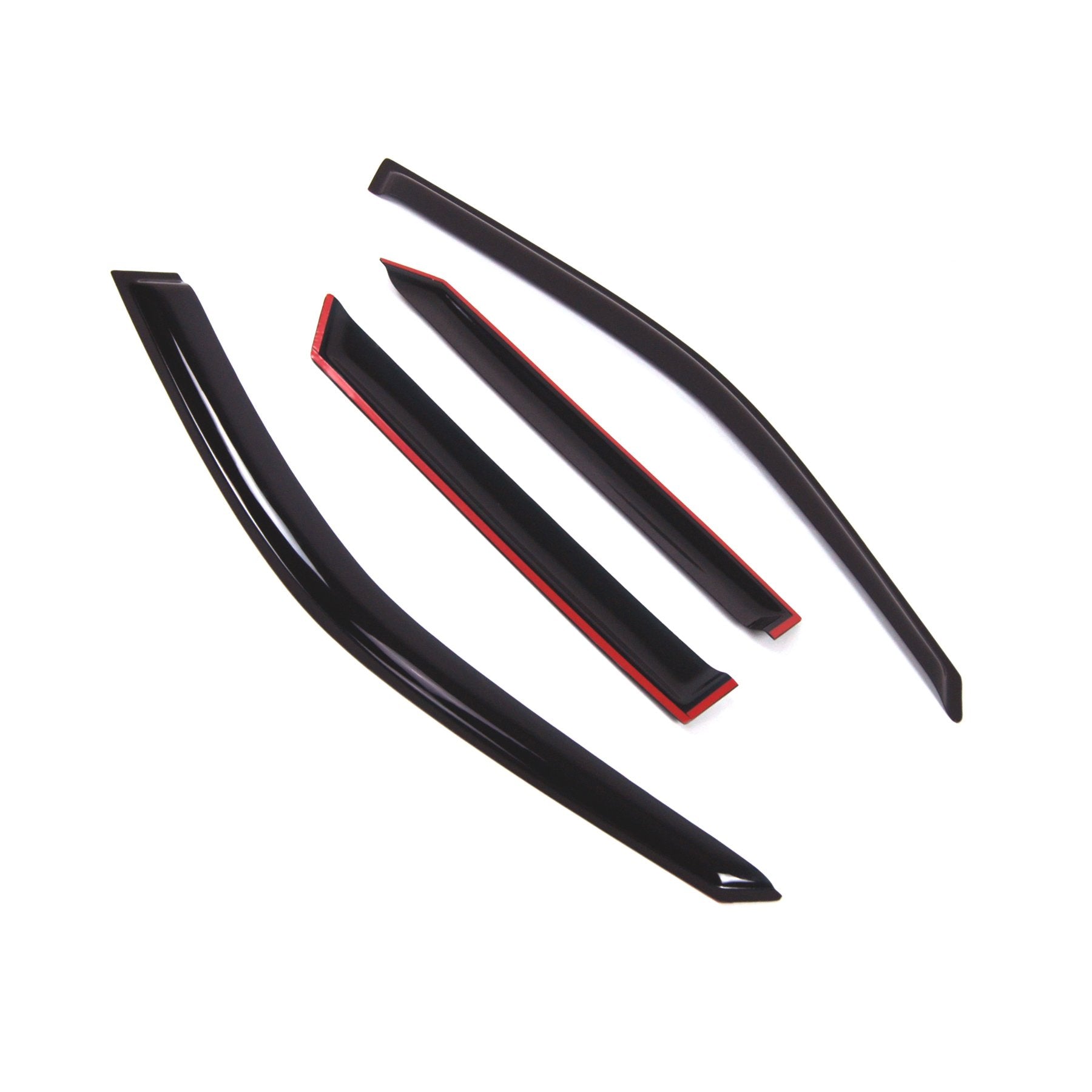 Tuningpros Outside Mount Window Vent Visors Rain Guards Compatible With Mazda Protege5 2002-2005 | Side Window Wind Deflectors R