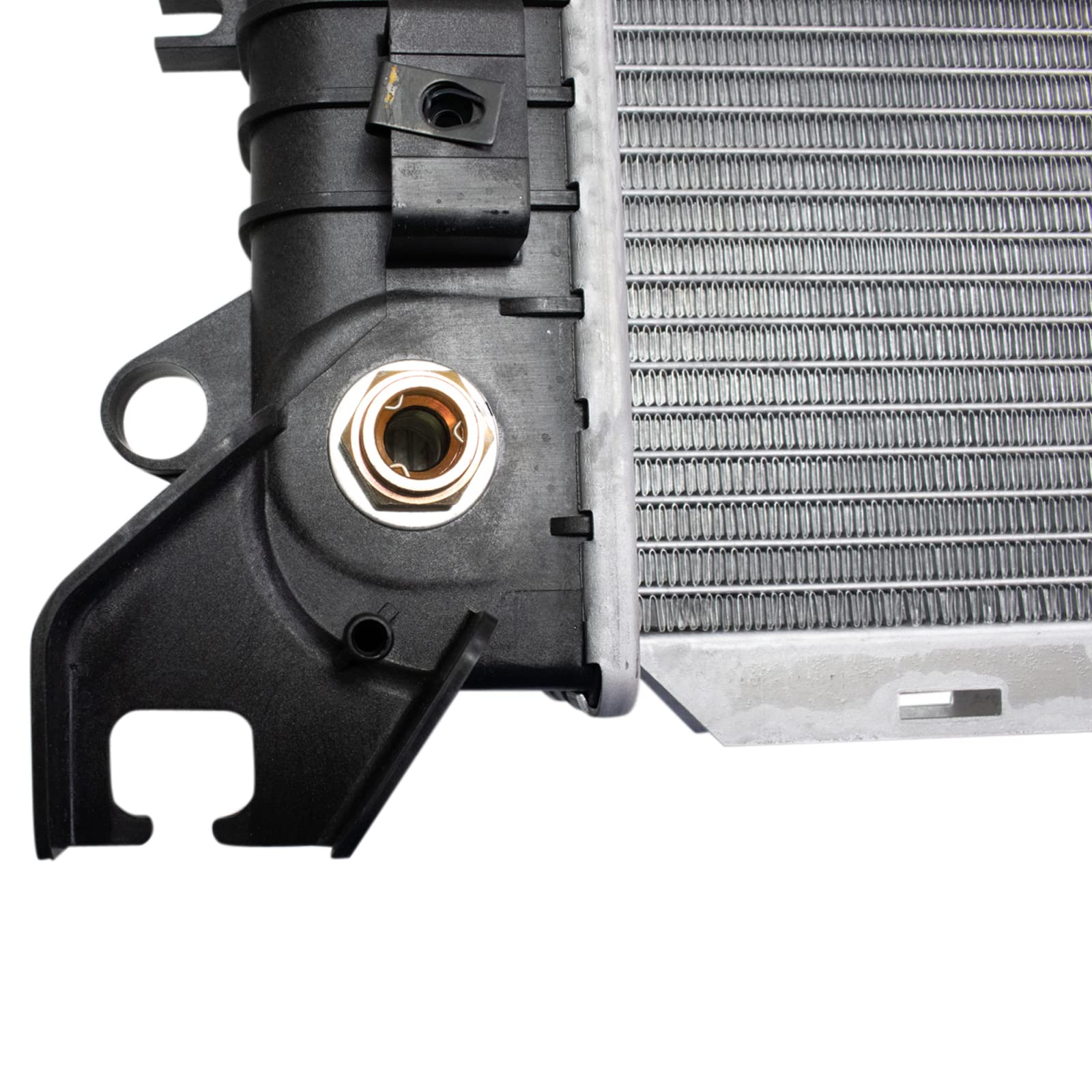 Trq Radiator Assembly Plastic Tanks Aluminum Core Compatible With 14-19 Chevrolet Silverado 1500 15-20 Tahoe 15-20 Cadillac Esca