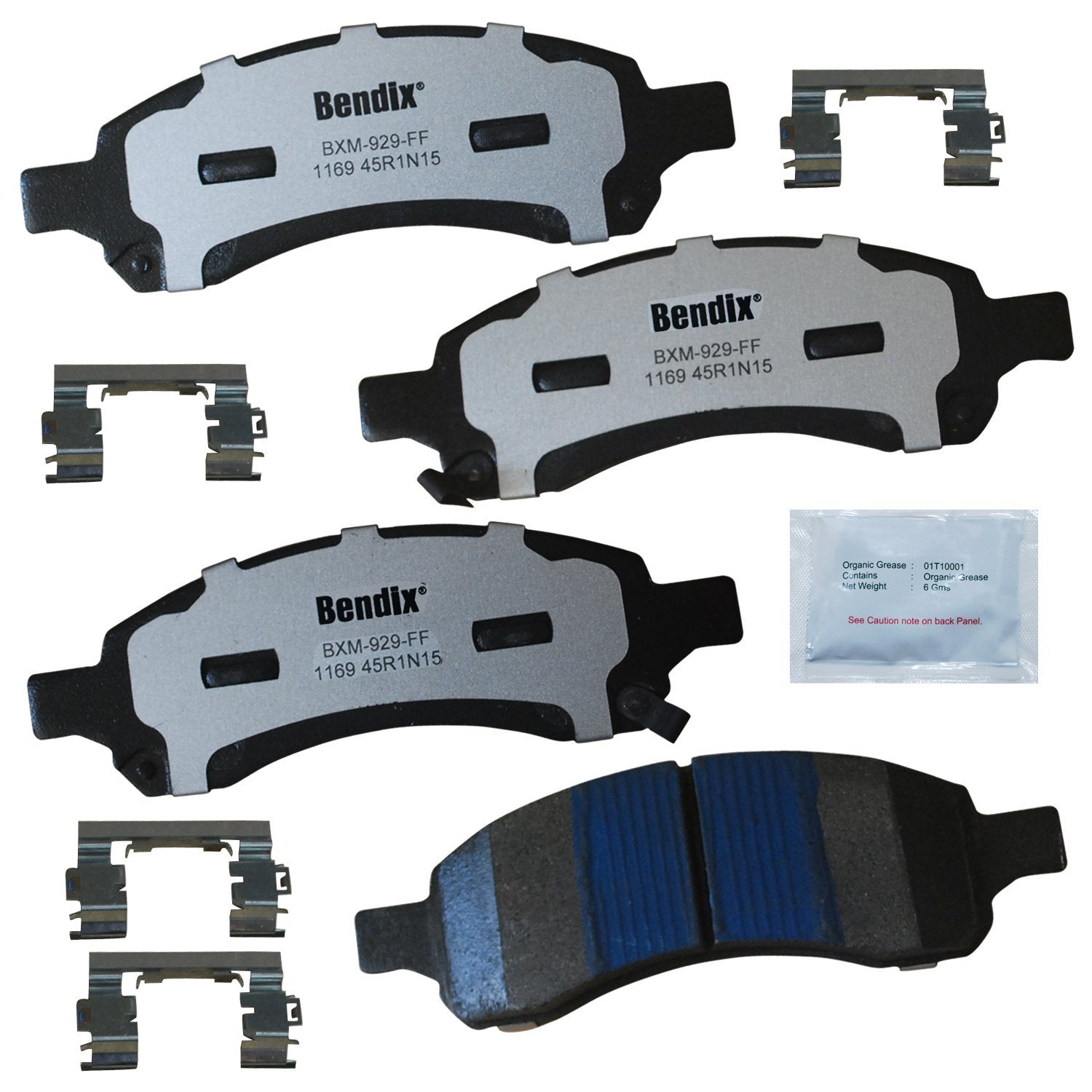 Bendix Fleet Metlok Mkd1169Fm Semi-Metallic Front Brake Pads For Select Models Buick Rainier, Chevrolet Colorado, Trailblazer, T