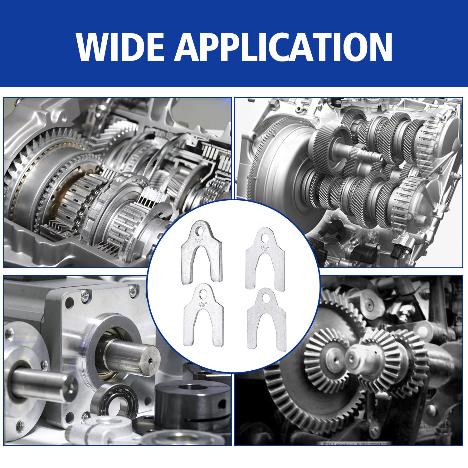 Auto Alignment Body Shims Assortment Kit 1/16'' 1/64'' 1/32'' 1/8'' (144 Pieces) Busy-Corner