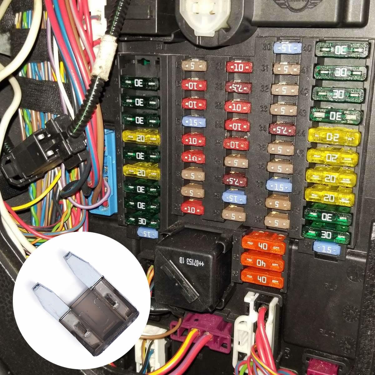 100 Pack Auto Fuses 2 Amp Apm/Atm 32V Mini Blade Style Fuses 2A Short Circuit Protection Car Fuse (2 Amp)