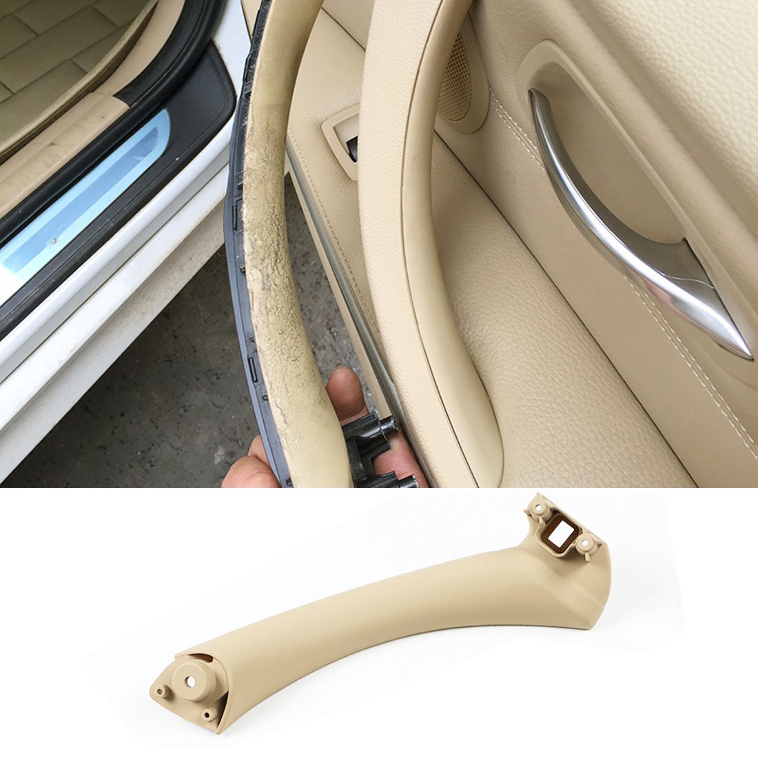 Jaronx For Bmw 3 Series E90/E91 Door Pull Handle, Right Front/Right Rear Door Handle Inner Door Support Bracket Passenger Side D