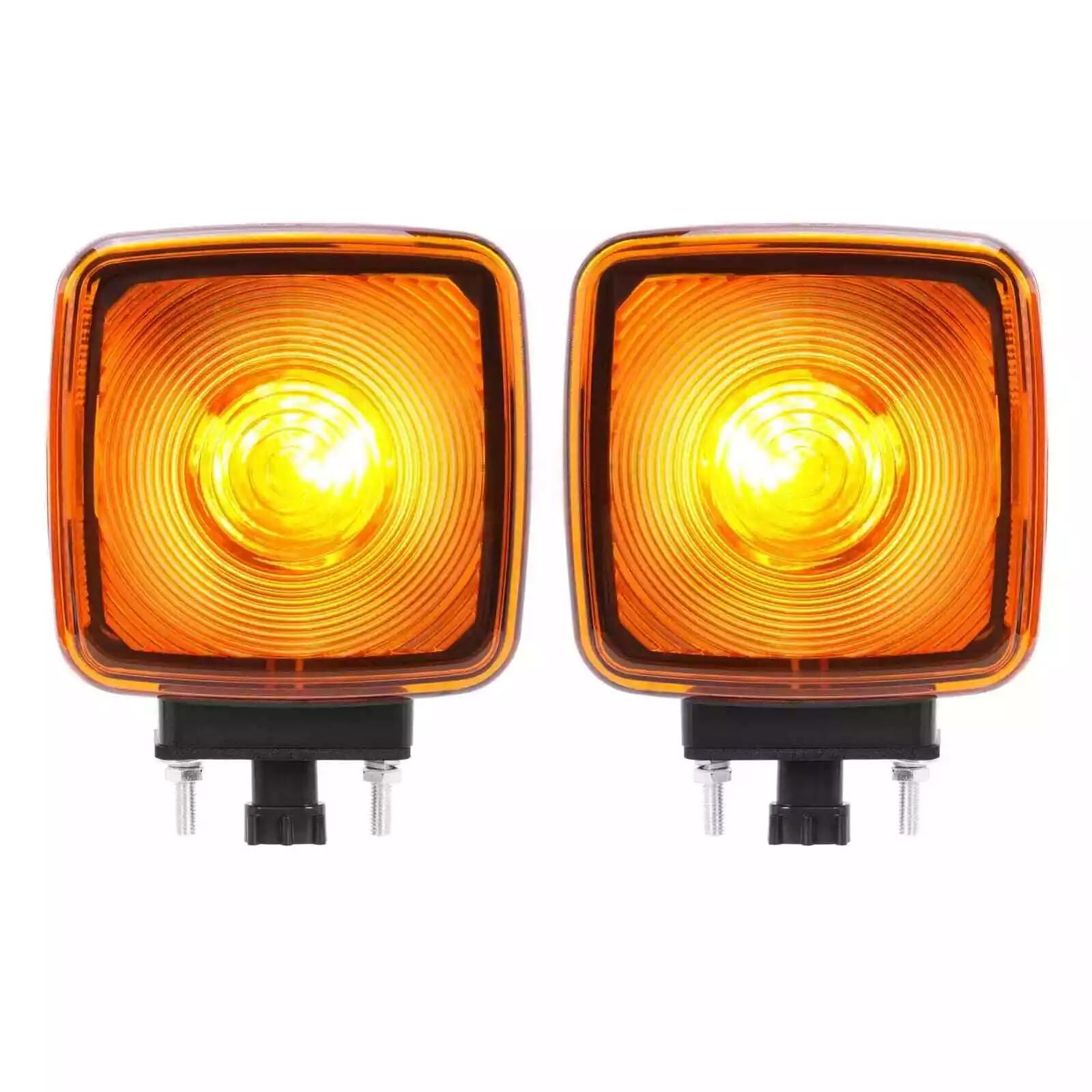 CARFRITRU Pair Turn Signal Lights Compatible with Chevrolet Kodiak GMC Topkick 1990-2009 Replacement for 15148648 LH & RH Side Y