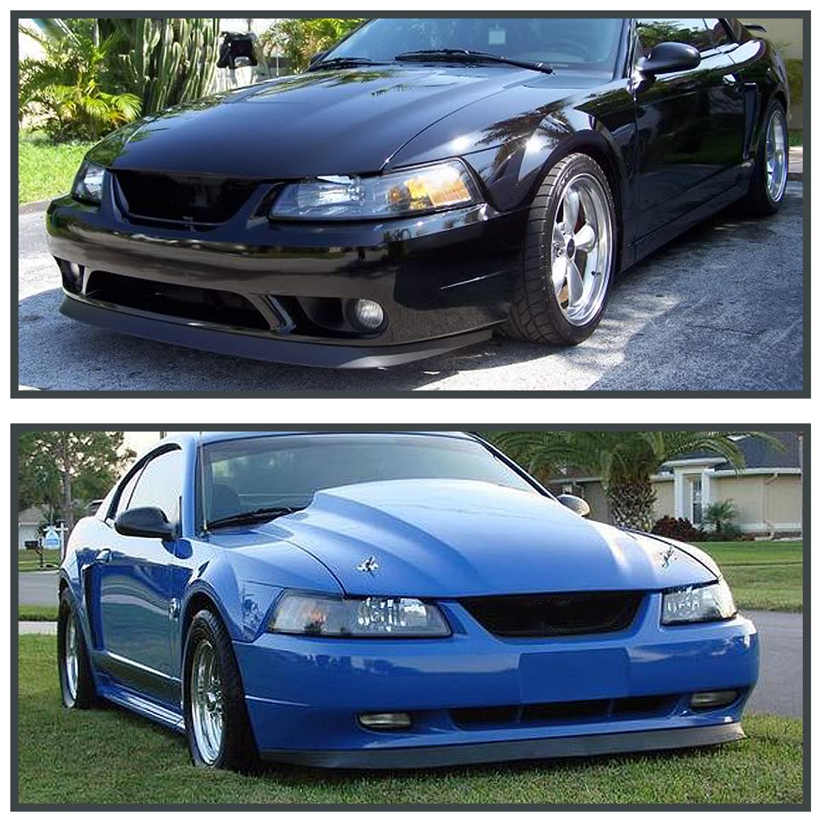Spec-D Tuning Factory Style Front Bumper Lip Compatible With 1999-2004 Ford Mustang V8 Gt