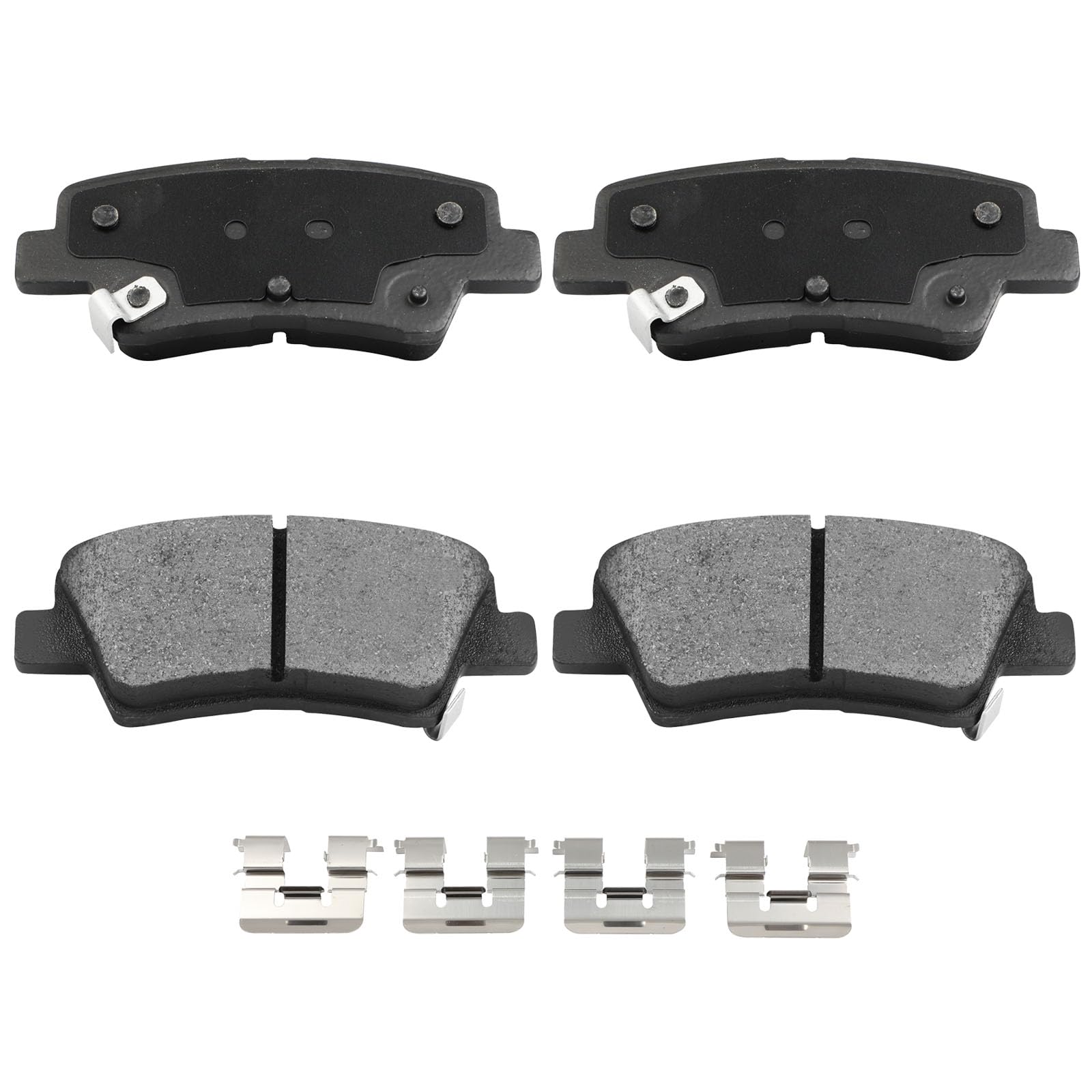 Automuto 4Pack Ceramic Rear Brake Pads D1594 - Fits Hyundai: Elantra Gt '13-15, '17-20; Sonata '15; Veloster '12-15; Kia: Cadenz