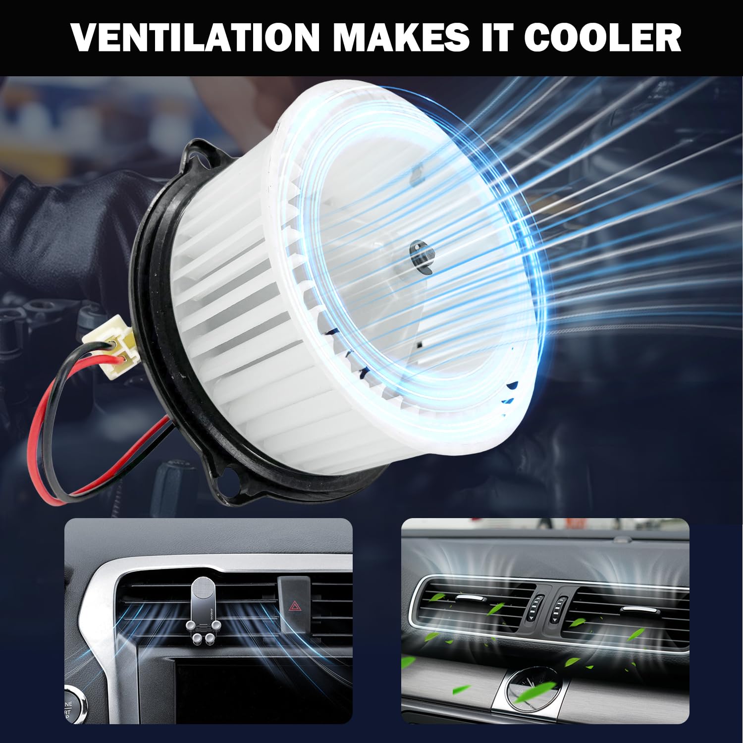 Aspligo 700010 Ac Heater Blower Motor Fan Assembly Fit For Dodge Ram 1500 Pickup 1994-2002, Ram 2500 Pickup 1994-2002, Ram 3500