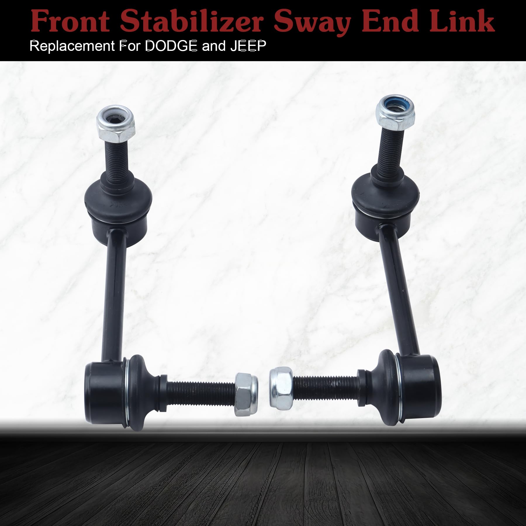 Stiueoav K750578 K750579 Sway Bar Link - Front Stabilizer End Link Compatible With 2011-2018 Durango?2011-2015 Grand Cherokee