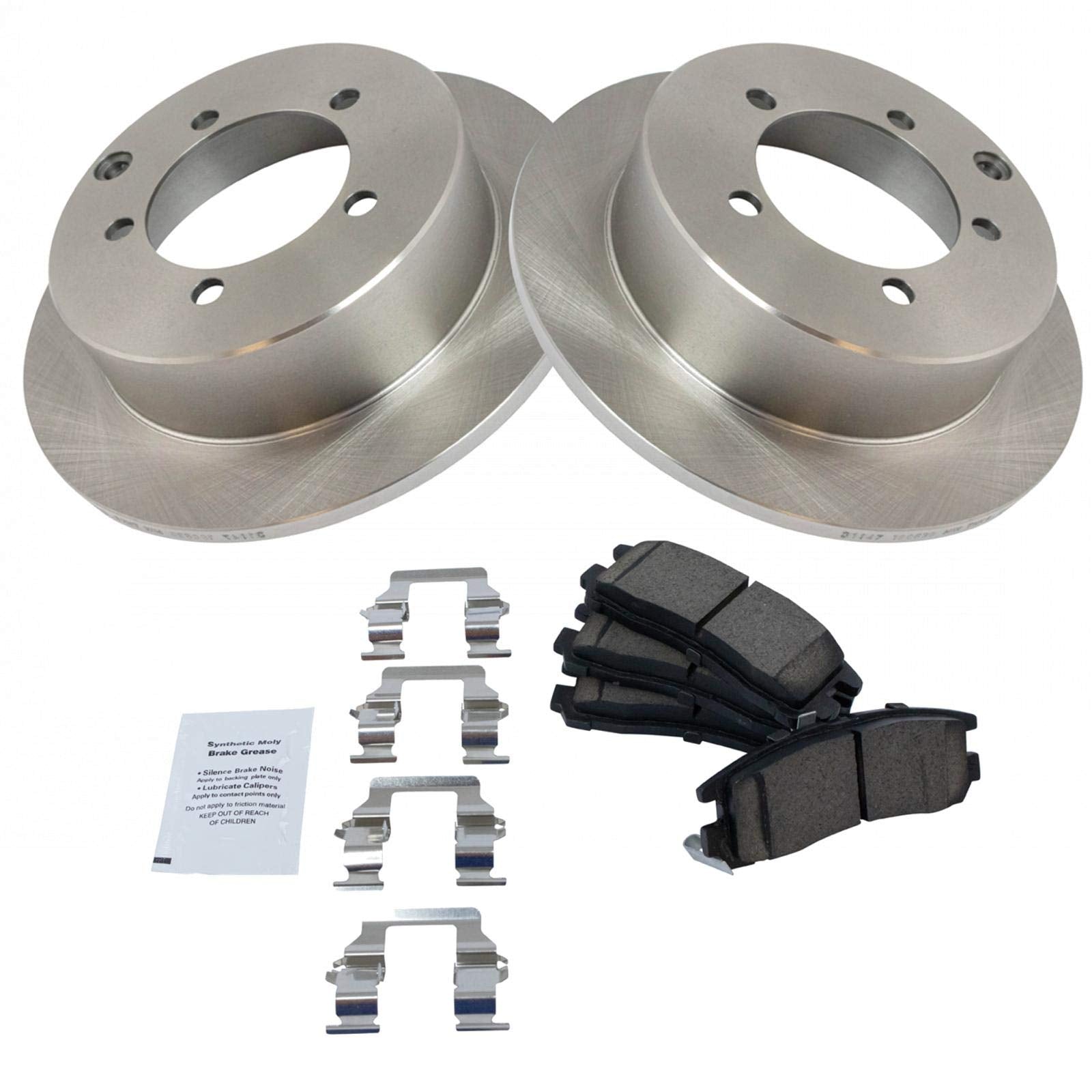 Trq Rear Posi Ceramic Brake Pad &Rotor Set Kit For Chrysler Sebring Eclipse