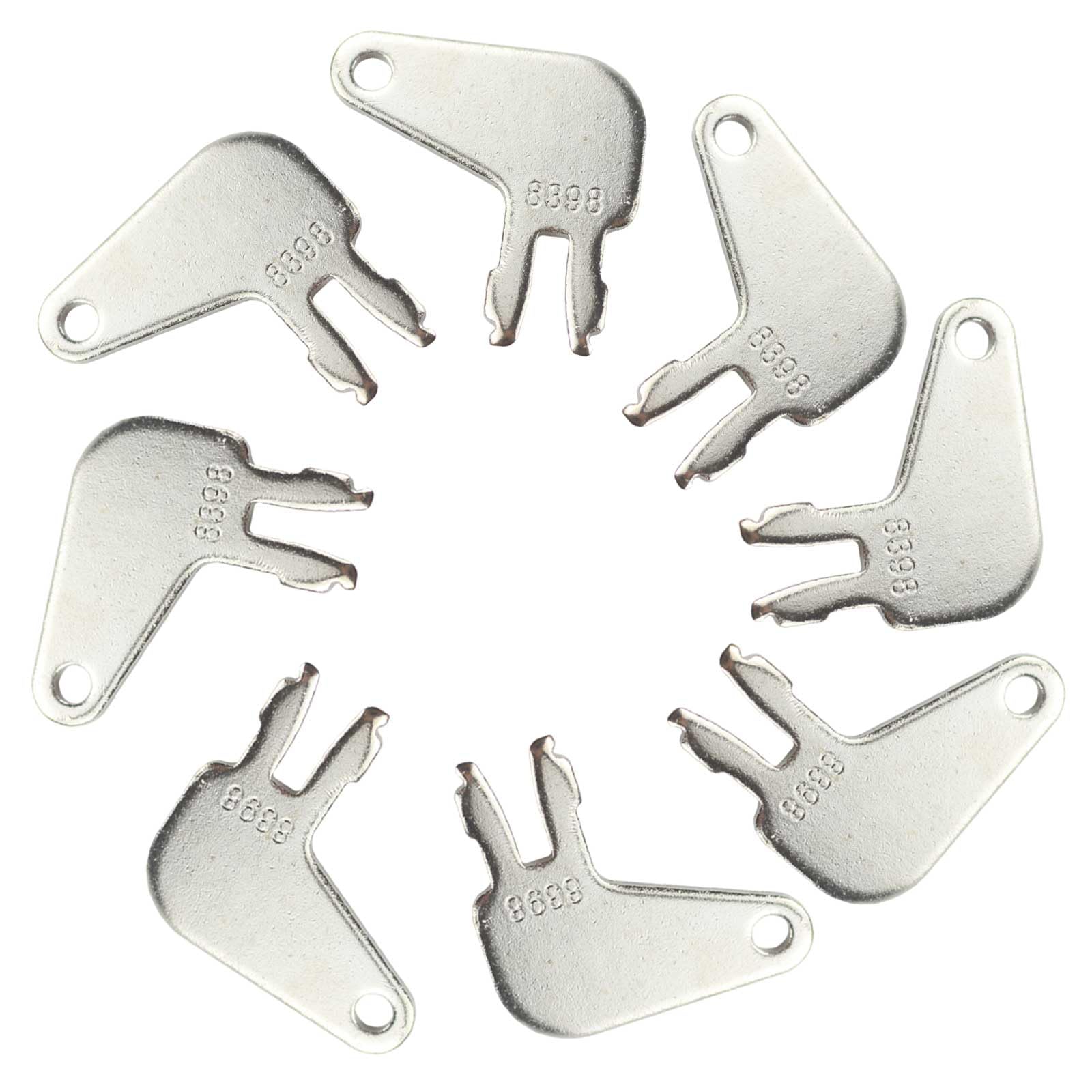 8PCS 8H-5306 CAT Master Disconnect Key 8398 Compatible with Caterpillar and Older Ignitions