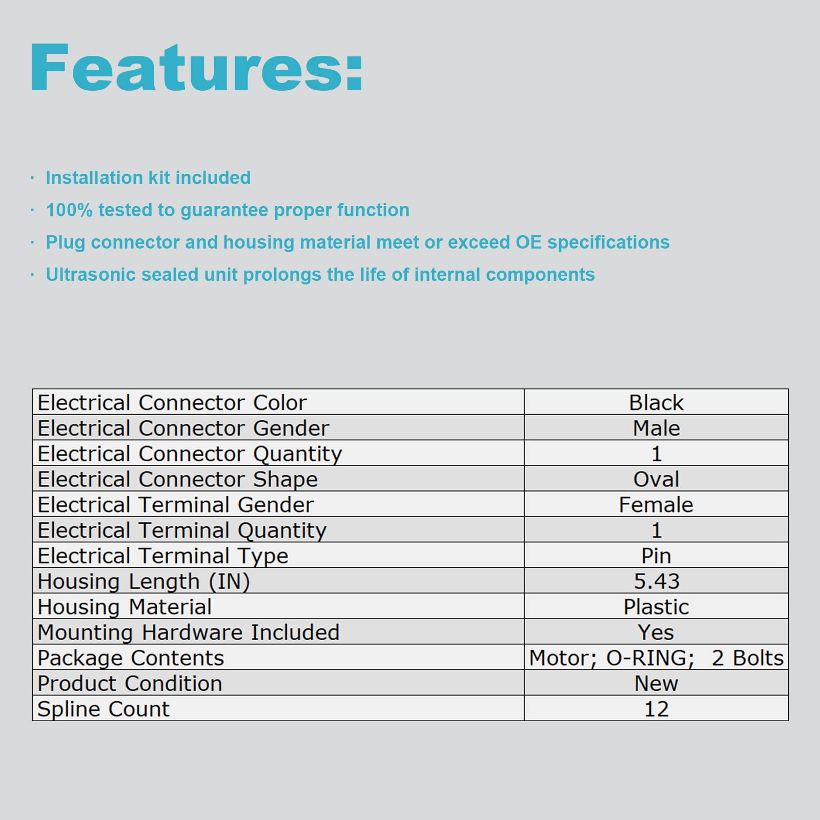 Ensun 34216794618 Rear Parking Brake Actuator Motor Replacement For Bmw 528I 535I 640I 650I M5 X3 Z4