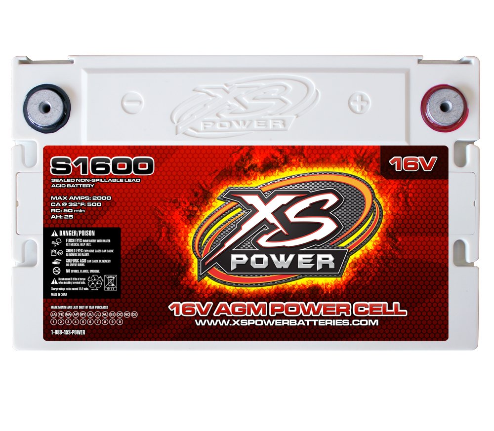 Xs Power S1600 Lightweight 16 Volt Agm Racing Battery