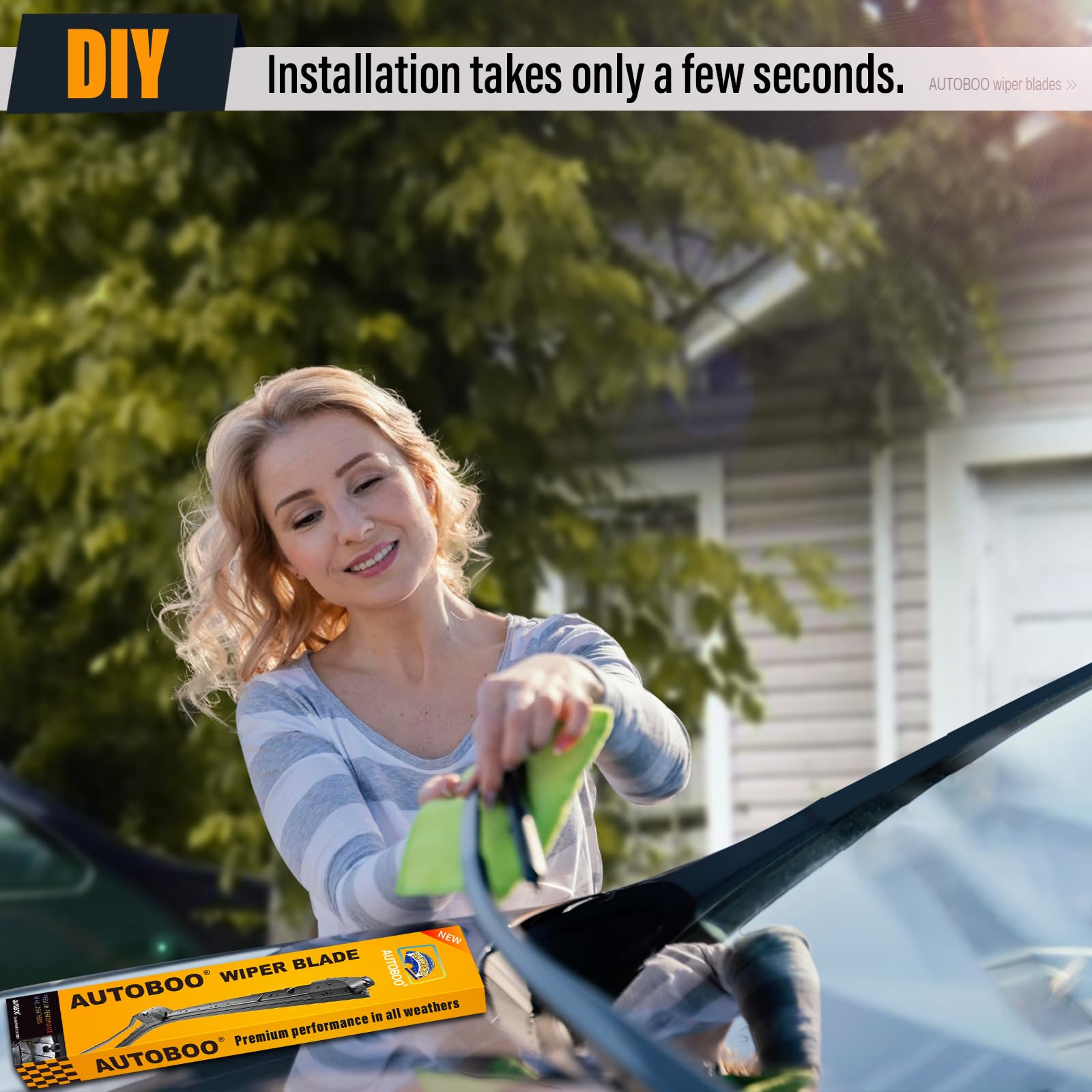 Autoboo 26''+19'' Windshield Wipers Replacement For Tesla Model 3 2017 2018 2019 2020 2021 Model Y 2020 2021-Original Factory Qu