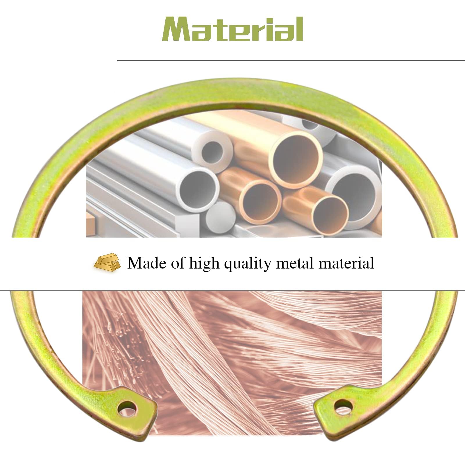 Fusch 2Pcs Wheel Bearing Retaining Ring Clips Compatible With Polaris Sportsman 335 400 500 570 600 700 800 Ranger 400 500 570 700 800 900 Rzr 570 800 Turbo Replace#: 7710440