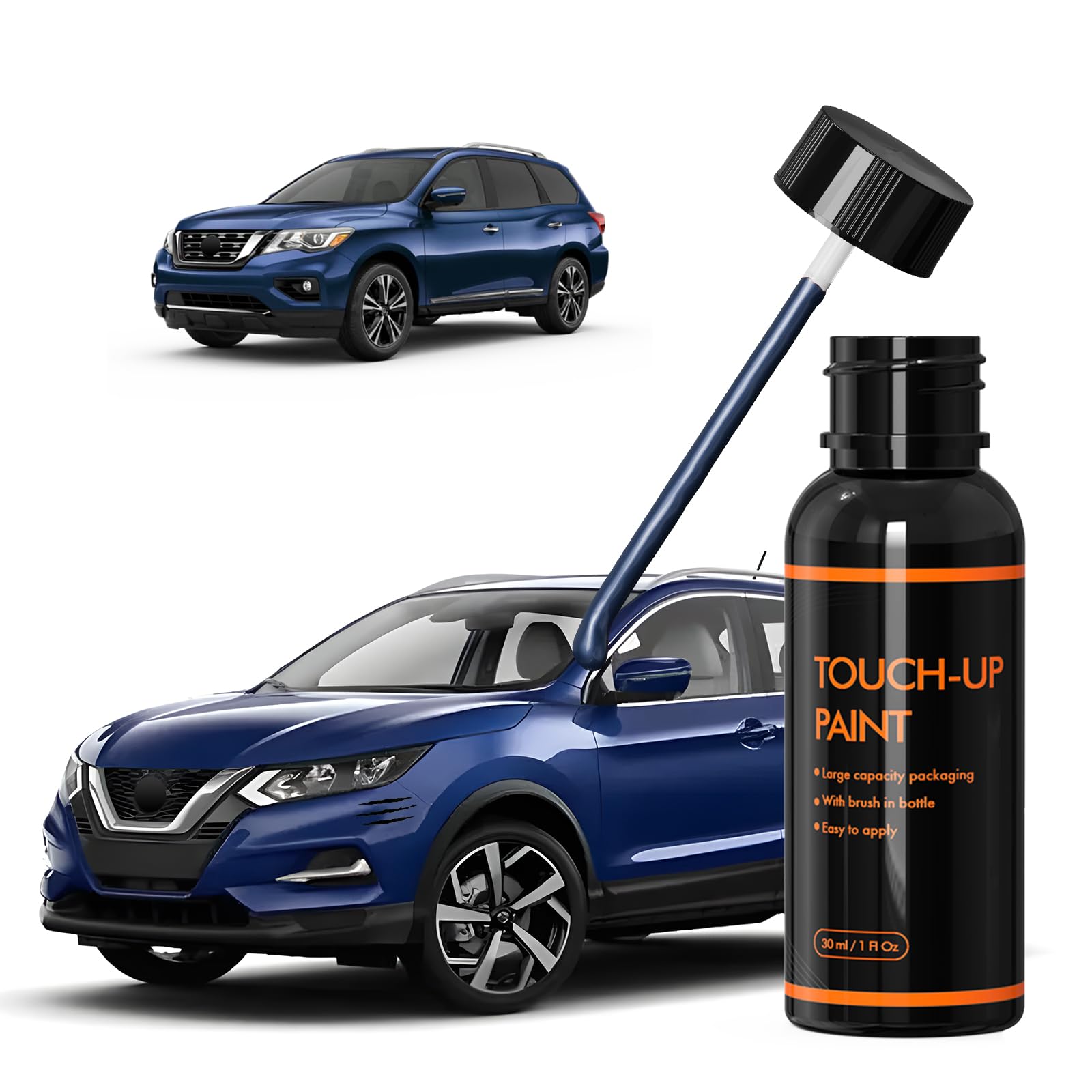 Xtryfun Rby Caspian Blue/Dark Blue Steel Touch Up Paint For Nissan, Diy Car Paint Scratch Repair Kit, Automotive Paint, Quick &