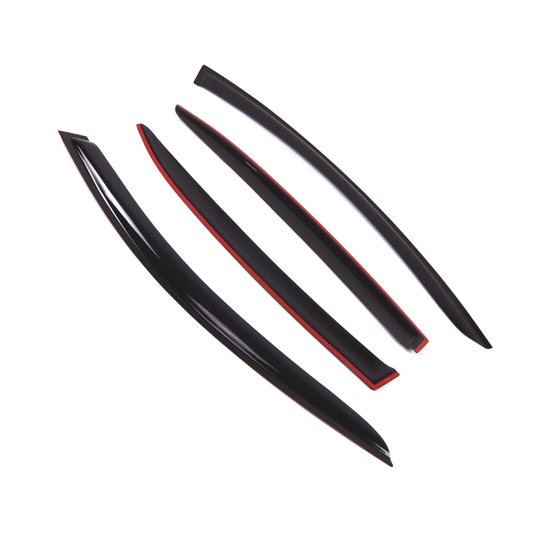 Tuningpros Outside Mount Window Vent Visors Rain Guards Compatible With Mazda Mazda3 Sedan 2017-2018 | Side Window Wind Deflecto