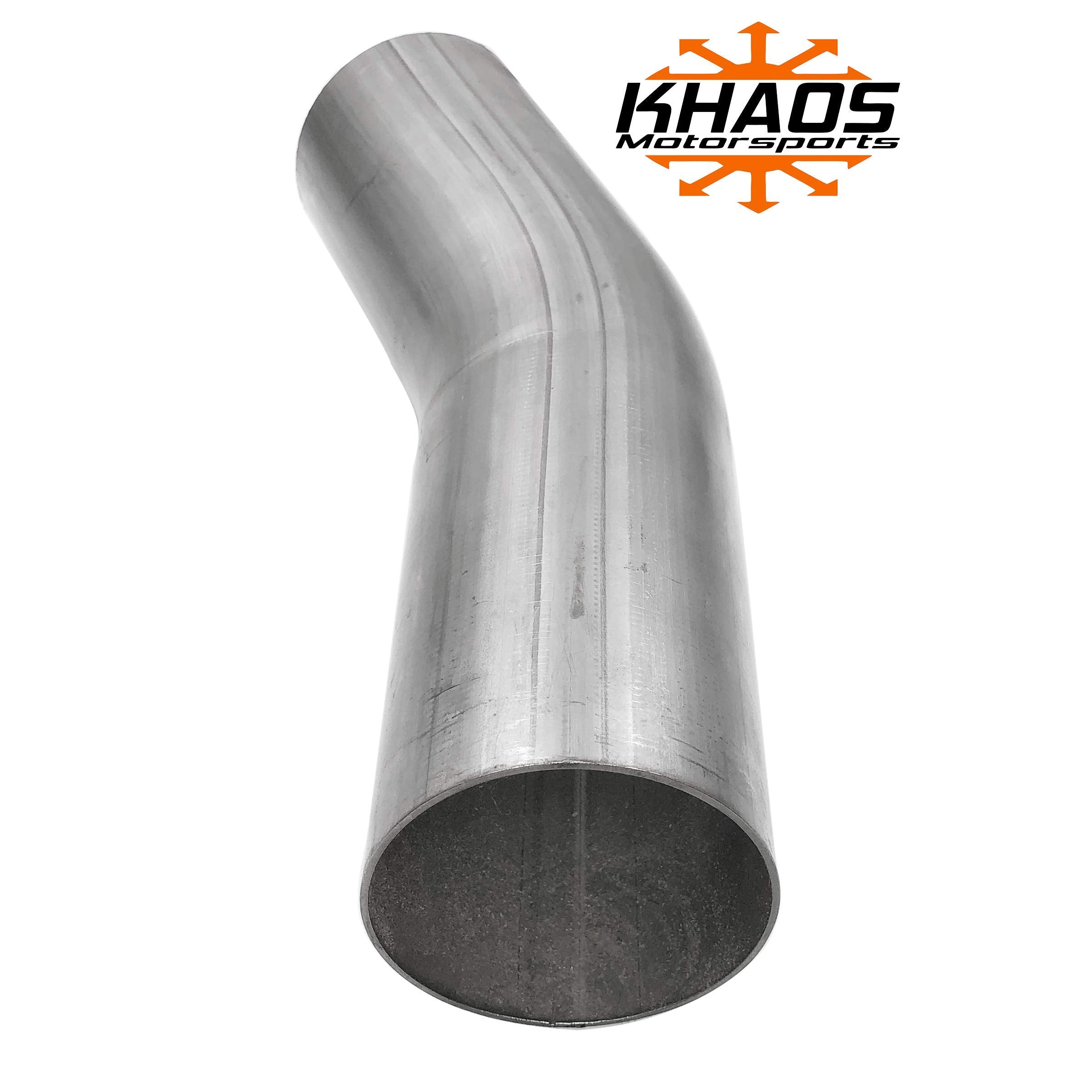 3'' 22.5 Degree Stainless Steel Exhaust Turbo Pipe Mandrel Bend Khaos Motorsports
