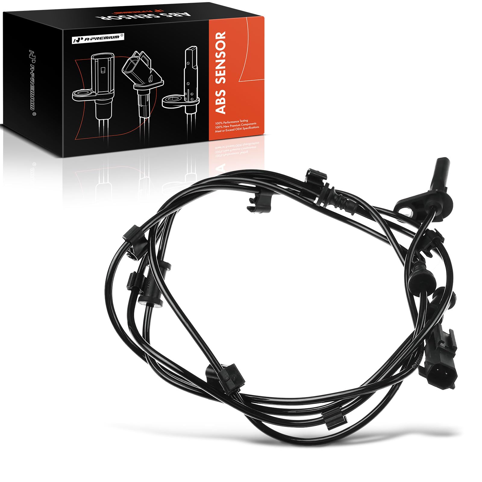 A-Premium Rear Right ABS Wheel Speed Sensor - Compatible with Ram Models - 2500 2014-2022, 3500 2015-2022 - Rear Passenger Side,