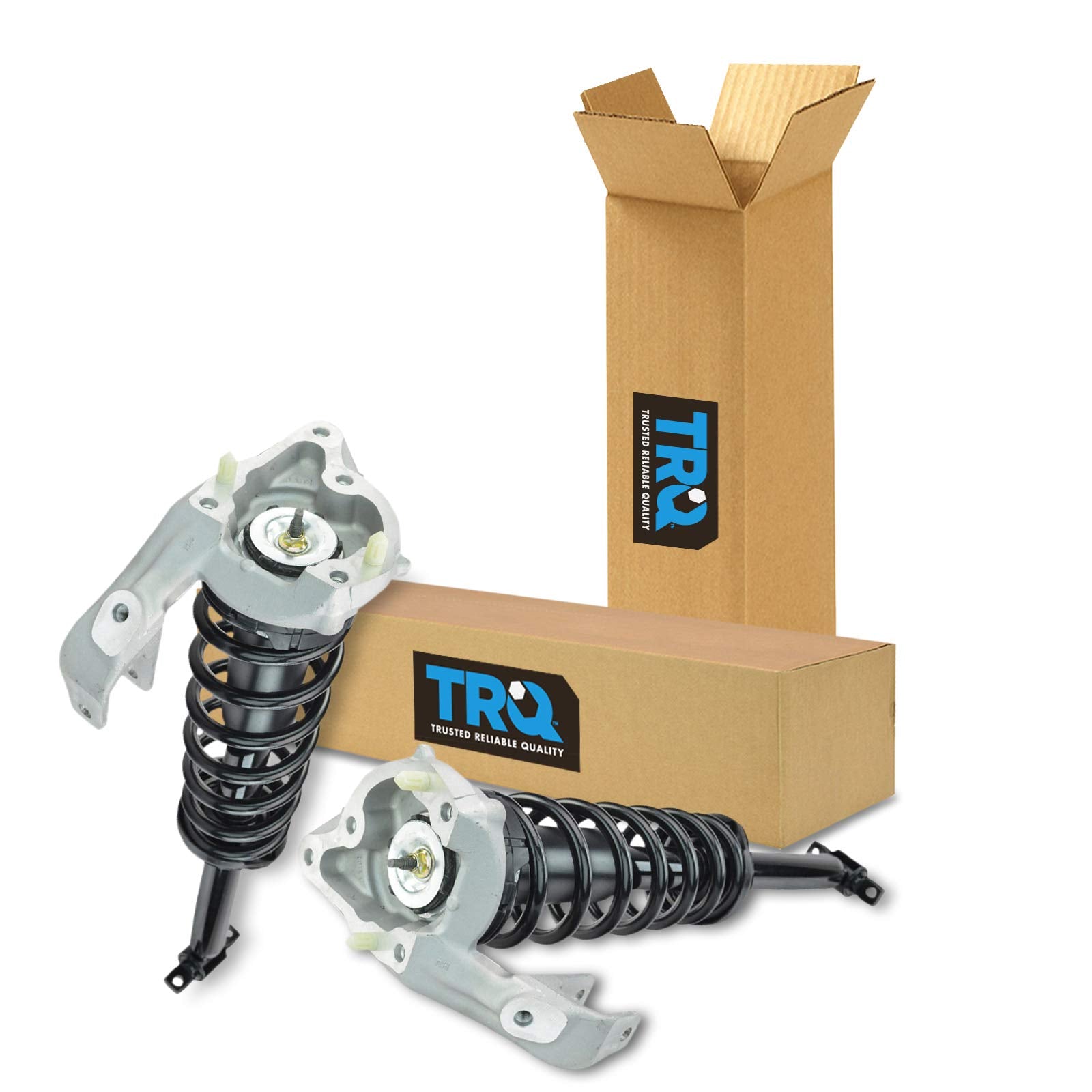 Trq Front Strut & Coil Spring Assembly Set Driver & Passenger Sides Compatible With 03-07 Cadillac Cts