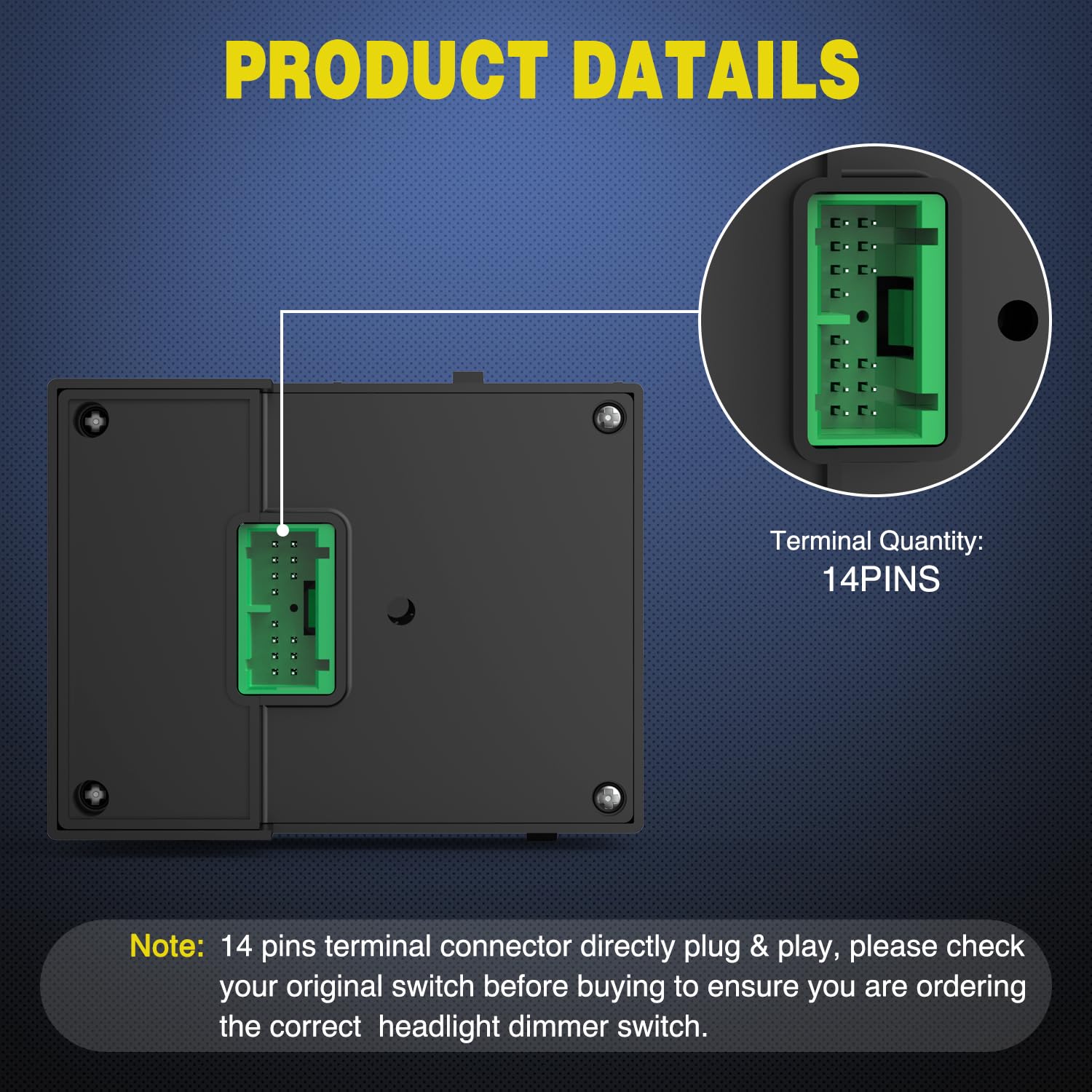 Nilight Headlight Dimmer Switch Compatible With 2003 2004 2005 2006 2007 Chevy Silverado 1500 2500 3500 2003-2006 Gmc Sierra 150
