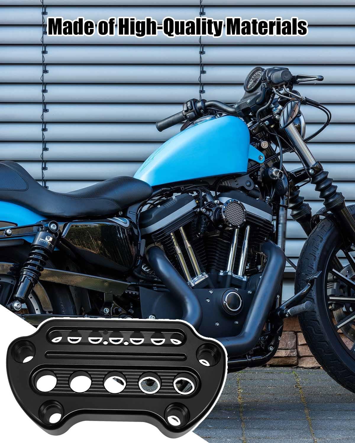 Emiho Side Mount Instrument Bracket And Speedometer Relocation Cover Compatible With Harley Davidson Sportster Xl Models 1993-20