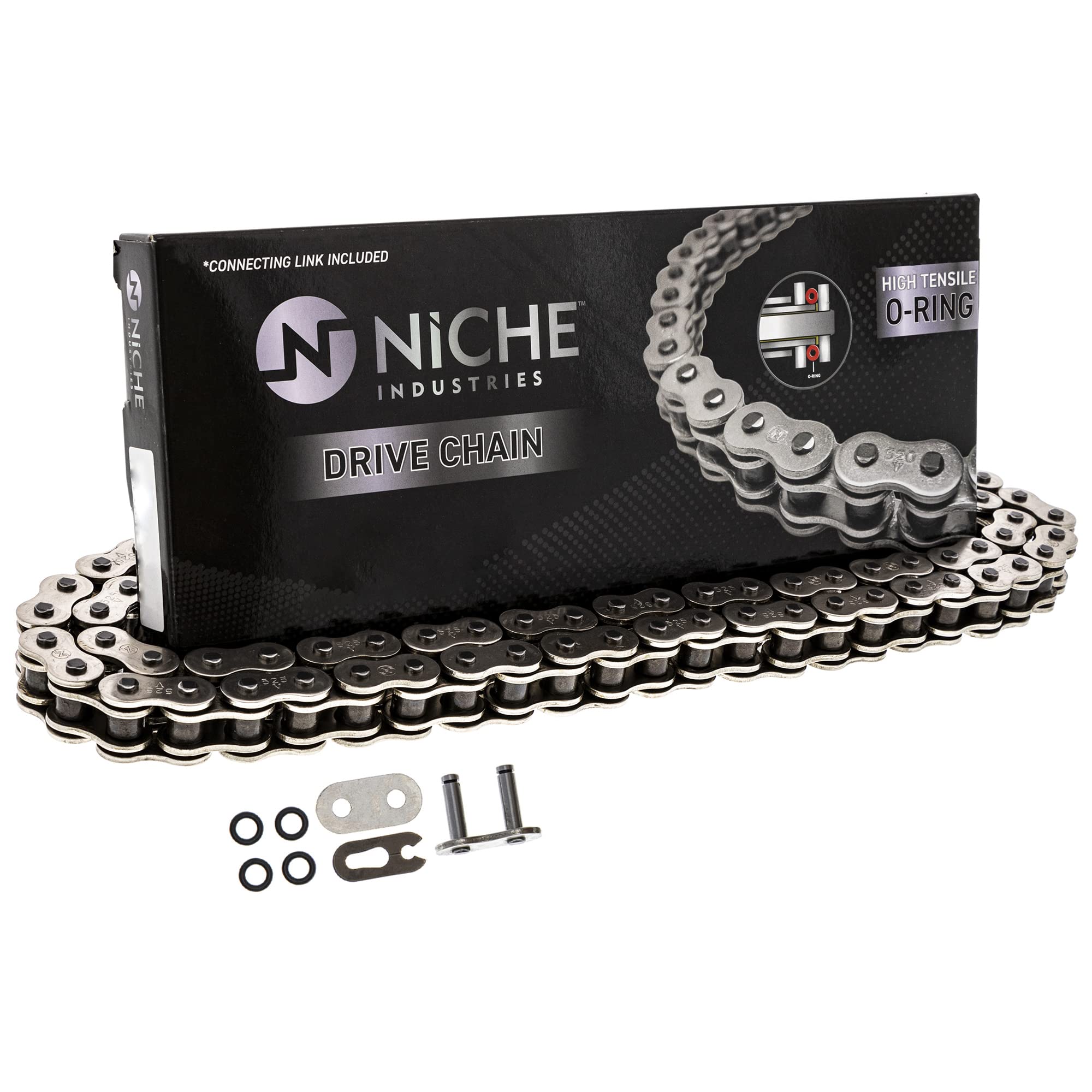Niche 530 Drive Chain 112 Links O-Ring With Connecting Master Link For Motorcycle Atv Dirt Bike