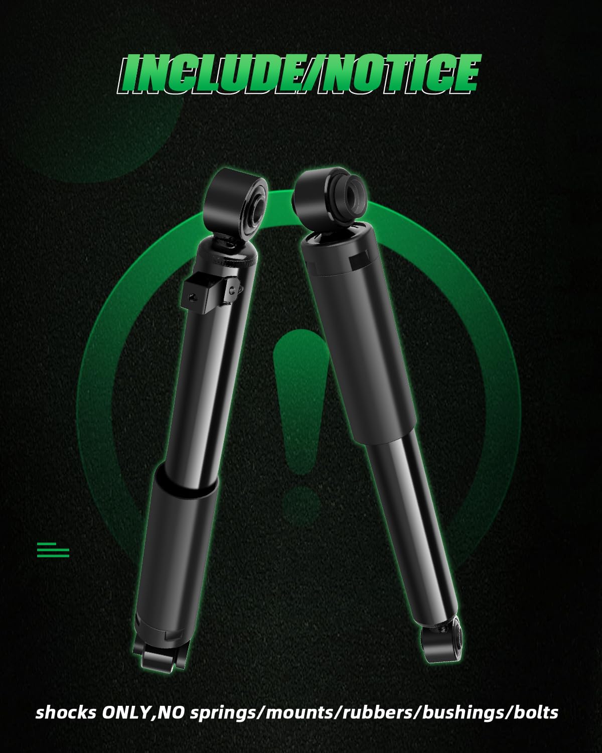 Scitoo Rear Shocks Set Of 2 For Santa Fe, Shocks Absorbers And Struts Fits 2007 2008 2009 For Hyundai For Santa Fe,2007 2008 200