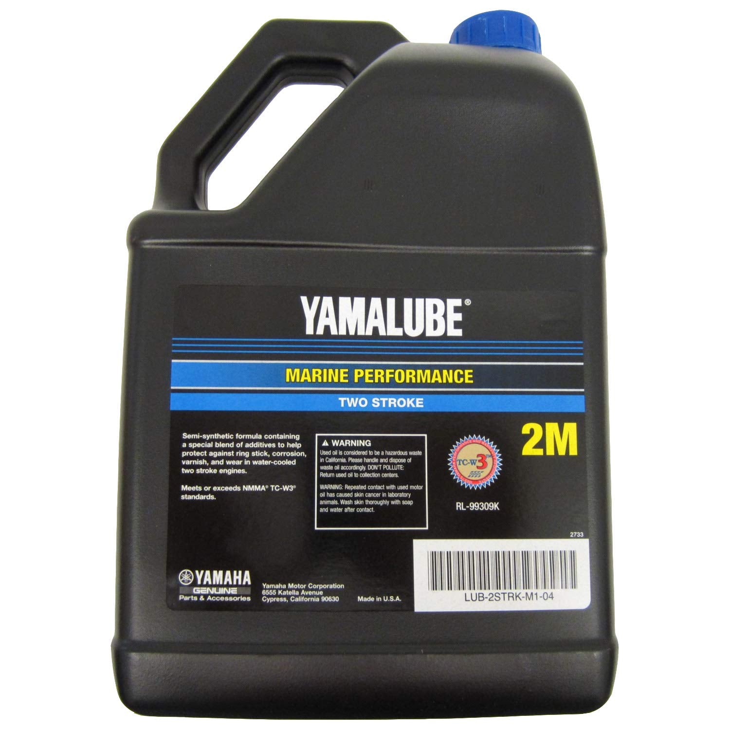 Yamaha Outboard 2M Marine 2 Stroke Oil Gallon Tcw-3 Lub-2Strk-M1-04
