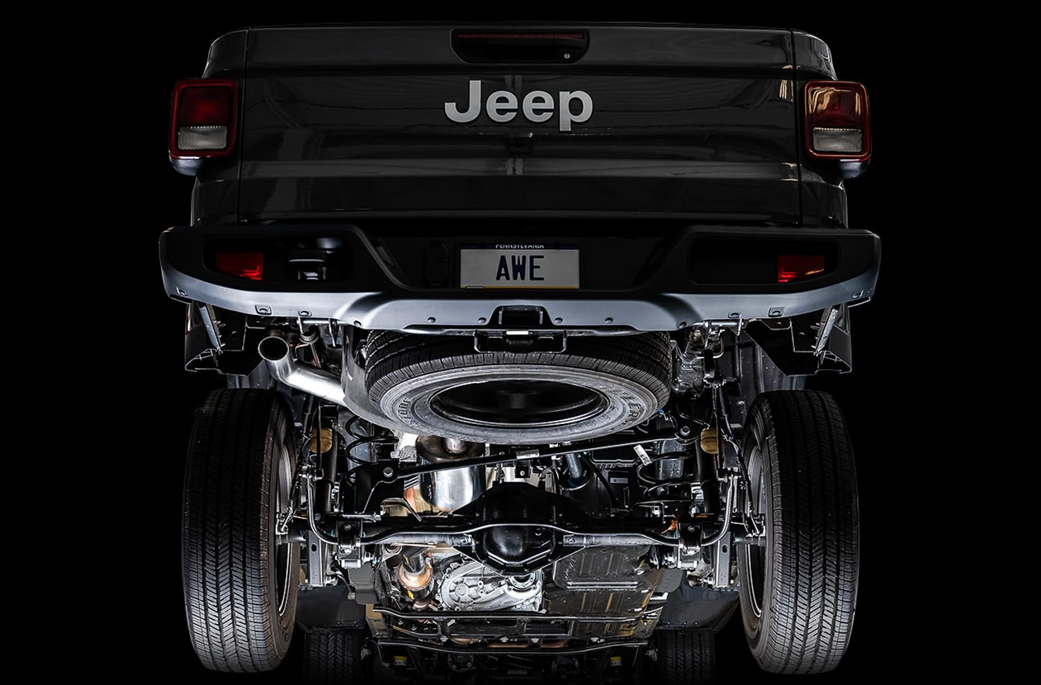 Awe Trail Edition Catback Exhaust For Jeep Jk/Jku 3.6L