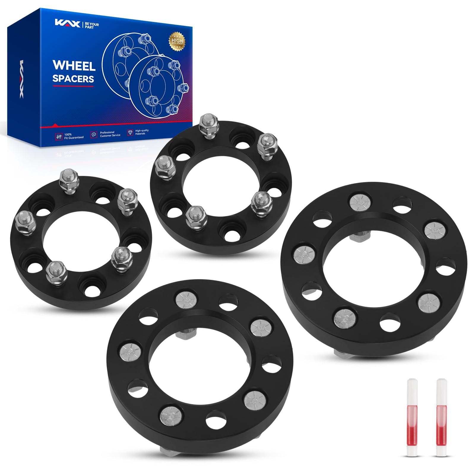 Kax 5X4.5 Wheel Spacers,1 Inch 5 Lug Centric Wheel Spacers Fit For Grand Cherokee, Cherokee, Comanche With 1/2'' X20 Studs 82.5M
