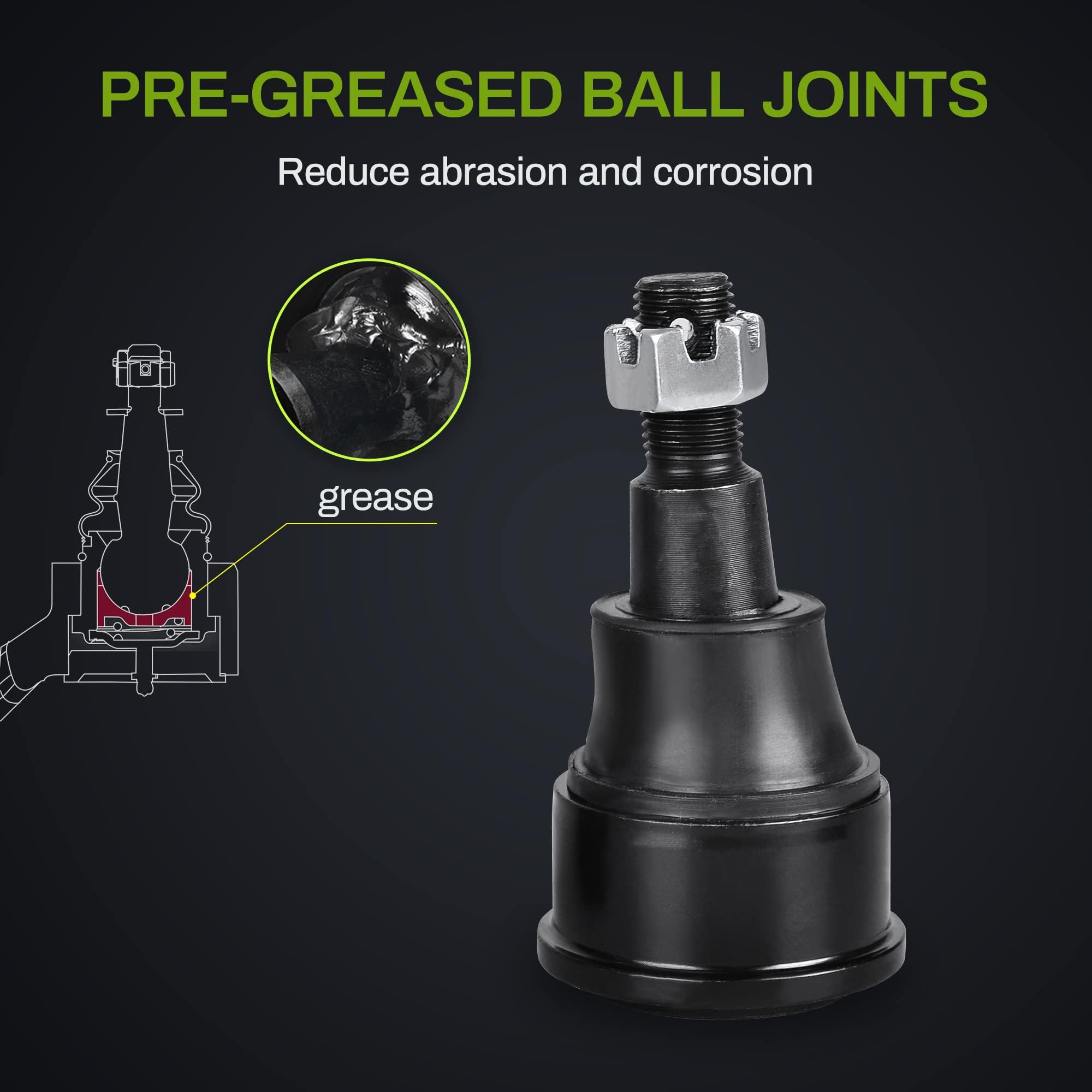 Autosaver88 Front Control Arm Kit Compatible With Cr-V 2002-2006 -W/Ball Joint, Sway Bar End Link, Tie Rod End