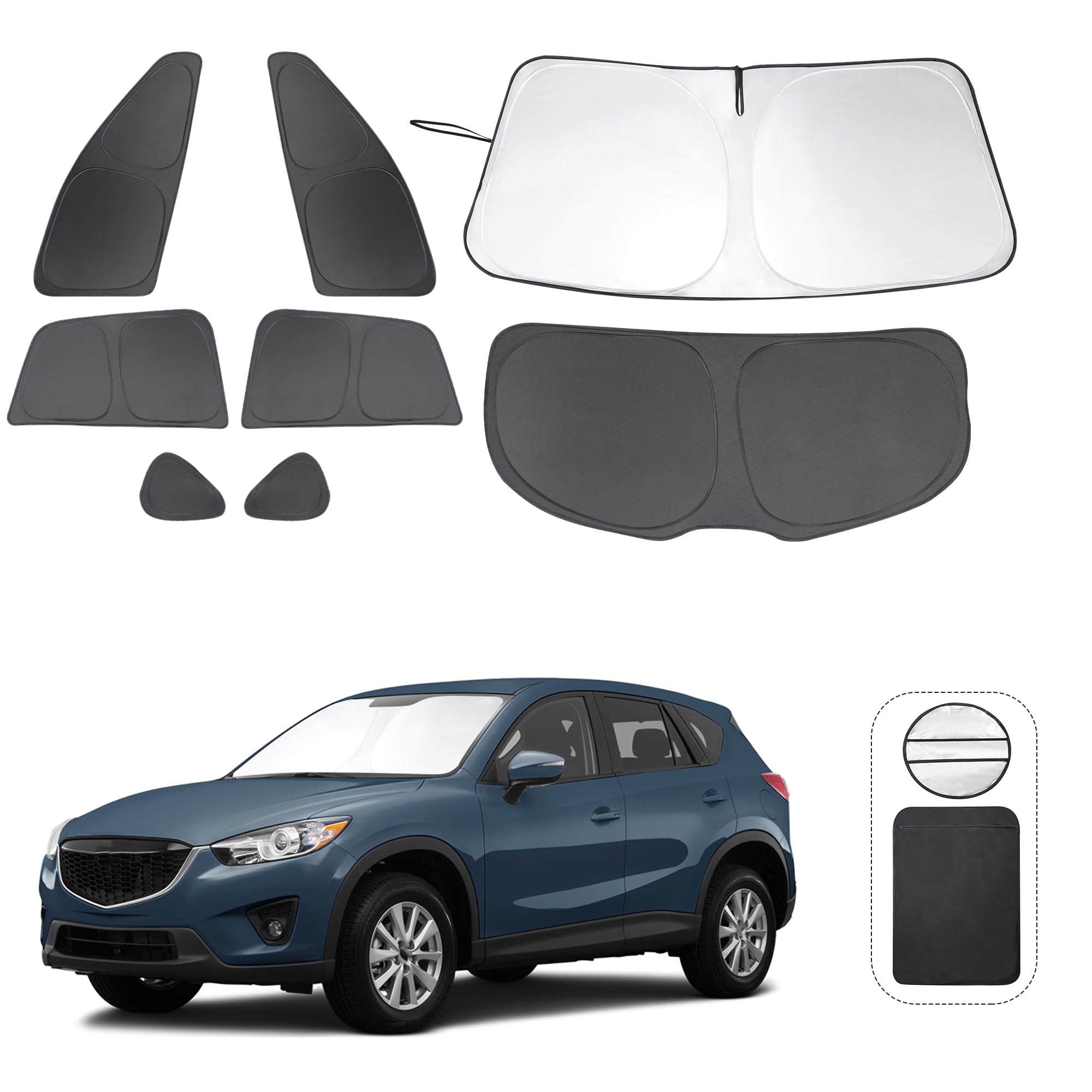 Tinglu Window Shades For Mazda Cx-5 2013 2014 2015 2016 Accessories Car Side Full Windows Rear Triangular Windshield Sun Shade S