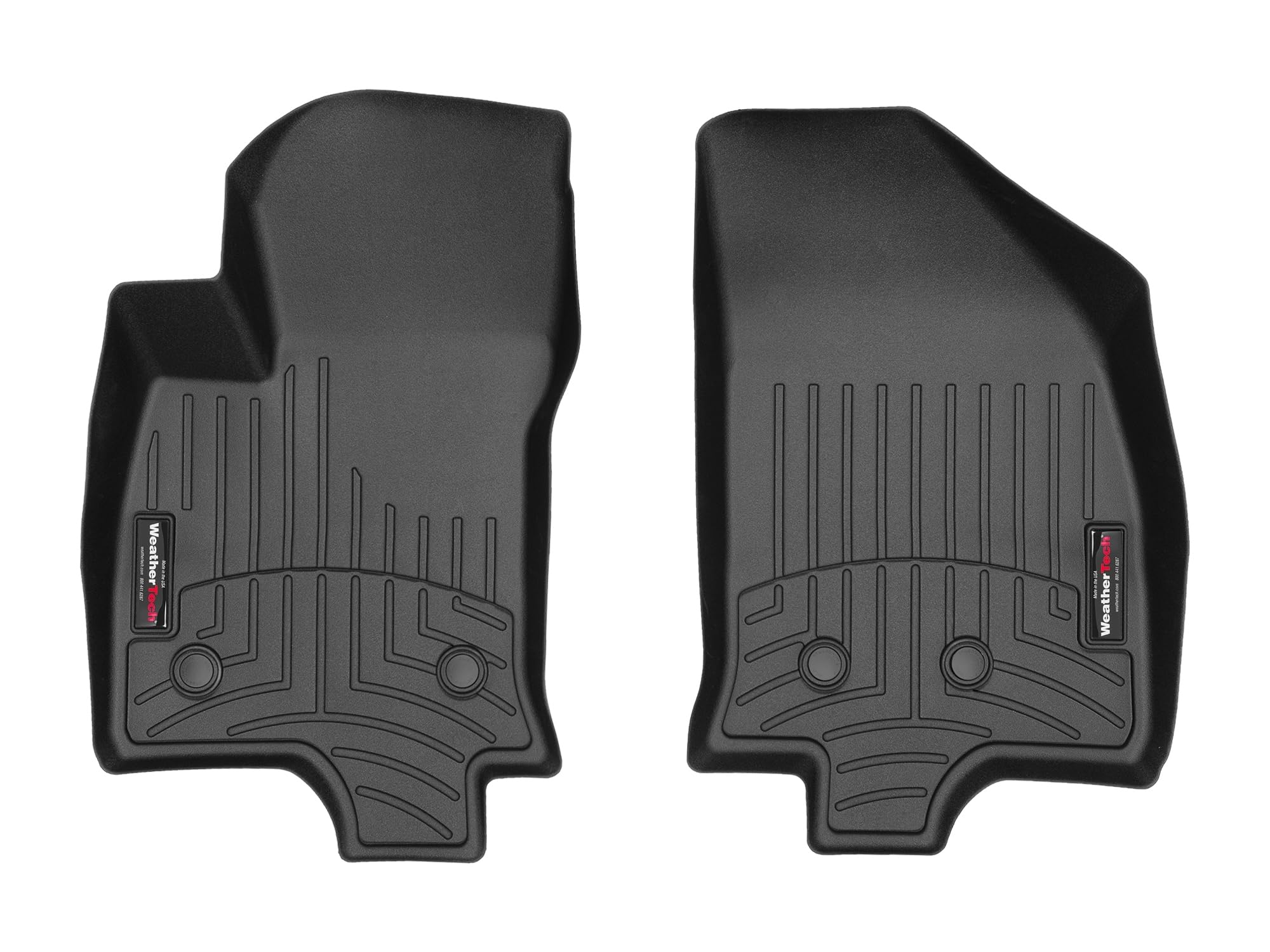 WeatherTech Custom Fit FloorLiners for Chevrolet Volt - 1st Row (449381), Black