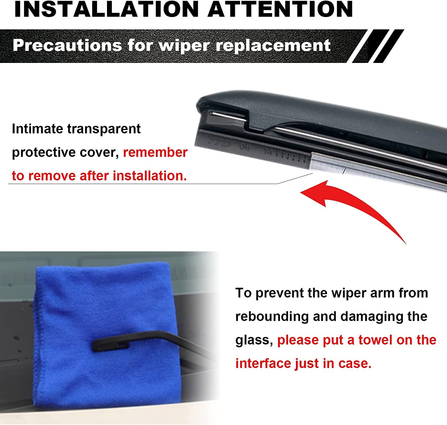 3 OEM Windshield Wiper Blades Replacement for 2002-2006 GMC Envoy, 2000-2006 Chevy Tahoe, 1995-1998 Ford Aerostar, Original Equi