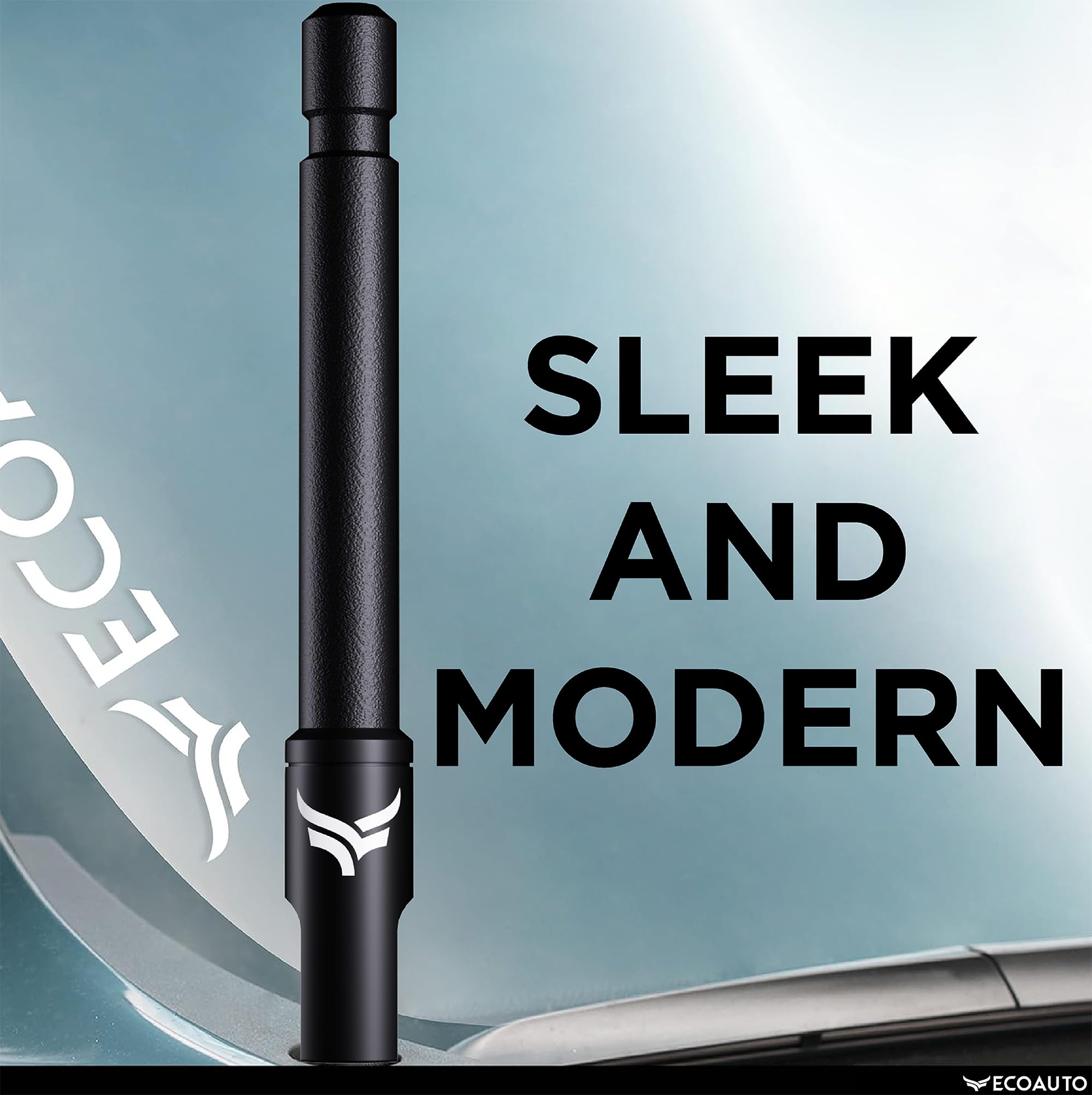 EcoAuto Radio Antenna for Trucks (5'' Flexible) - Dodge Ram 1500 Accessories, Ford F150 Accessories, Car Antenna for Vehicles GM