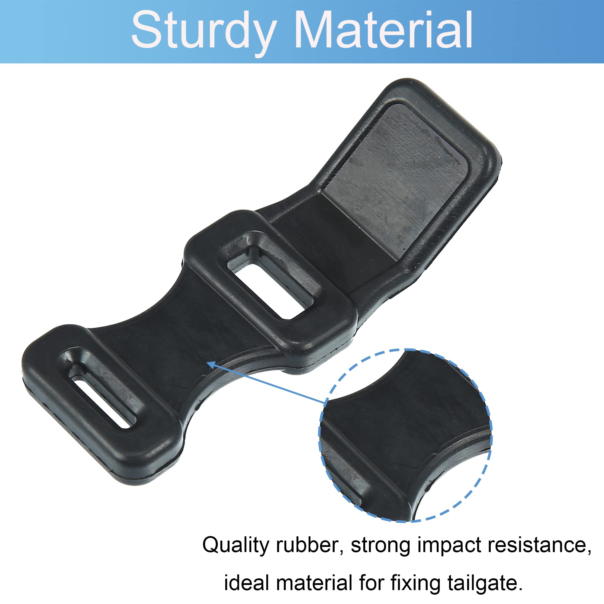 X AUTOHAUX 2 Pcs Rear Rack Door Rubber Straps Sub-Carrier Band for Honda ATC200E ATC200ES TRX200 TRX250 TRX300 TRX300FW TRX350 T