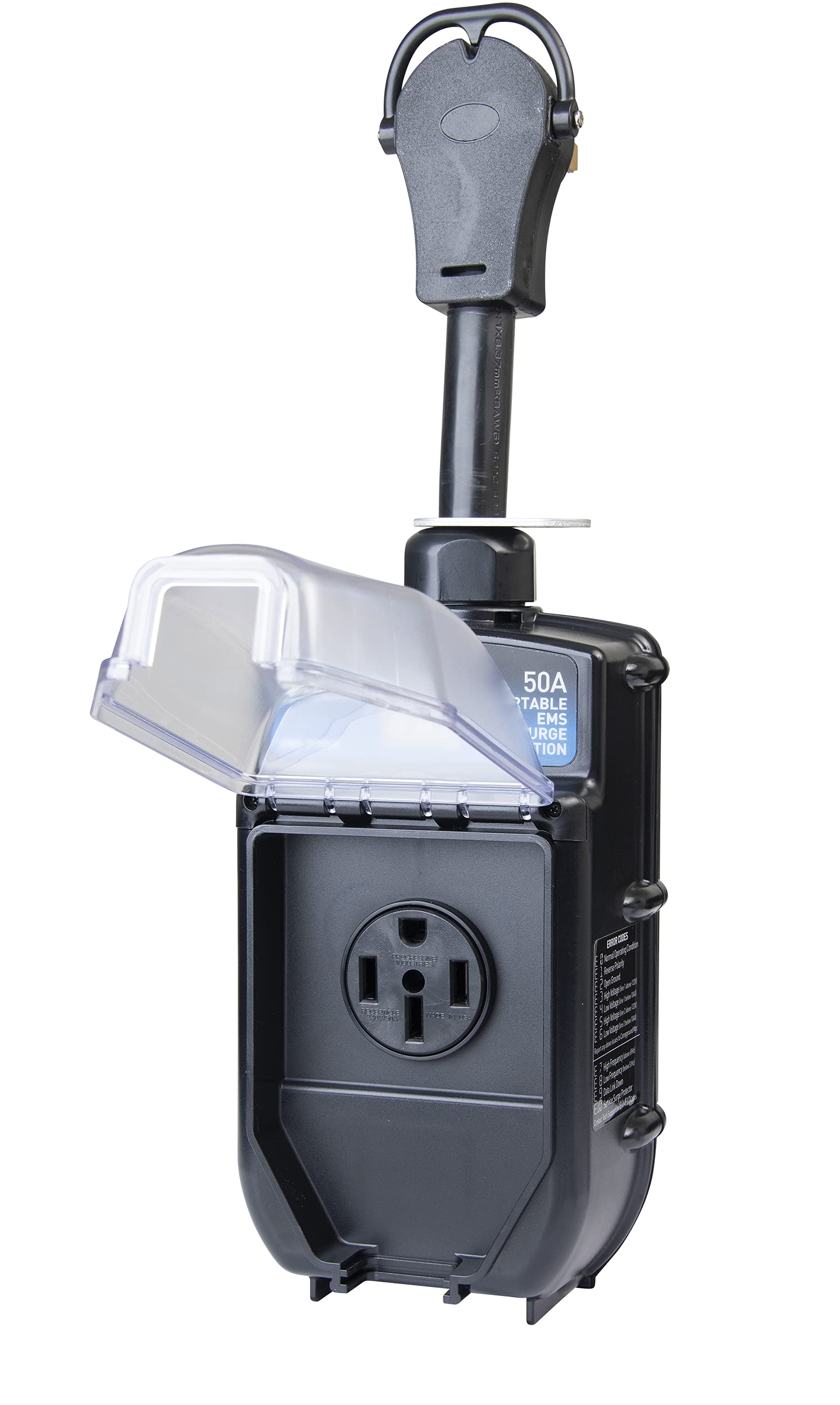 Progressive Industries Ems-Pt50X Rv Surge Protector W/Fault Detection - 30-50 Amp Electric Portable Camper Surge Protector, Surg