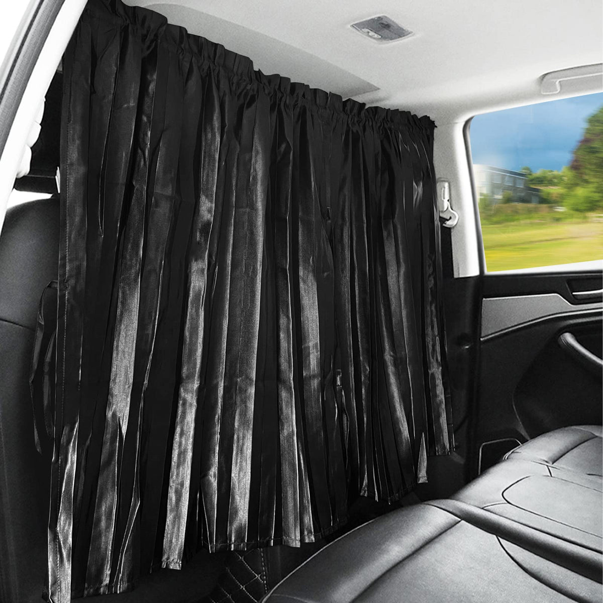 Zatooto Car Curtains - Divider Privacy Window Sun Shade - Side Windshield Magnetic Sunshades Covers - Travel Removable Simple