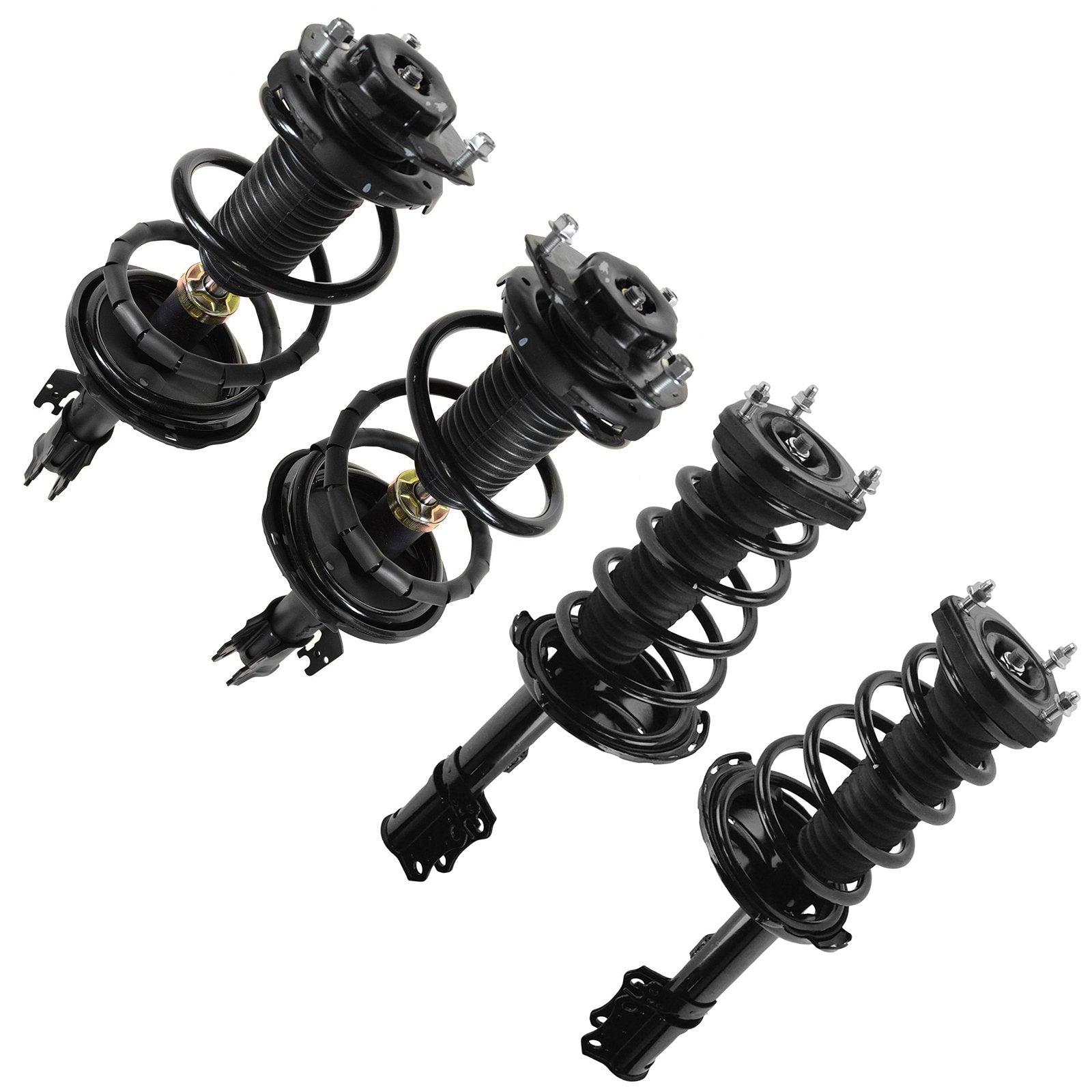 Trq Front And Rear Strut & Coil Spring Assembly Set Driver & Passenger Sides Compatible With 04-06 Lexus Rx330 07 Rx350 04-07 To