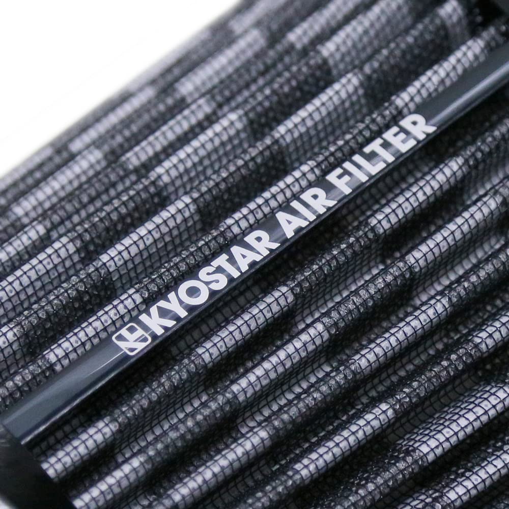 Kyostar Universal Carbon Fiber Pattern 3 Inch 76mm Air Intake Cone Filter Replacement Quality Dry Air Filter