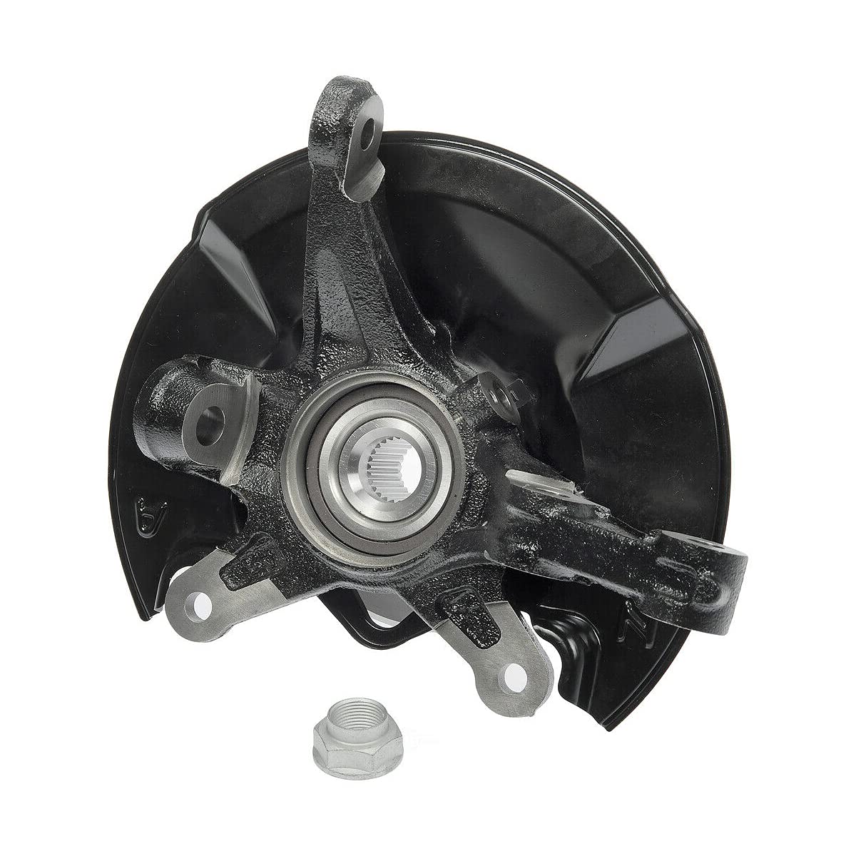 Autoshack Front Steering Knuckle & Wheel Bearing Hub Assembly Driver Side Replacement For 2006 2007 2008 2009 2010 2011 Honda Civic 1.3L 1.8L Fwd Kn798453