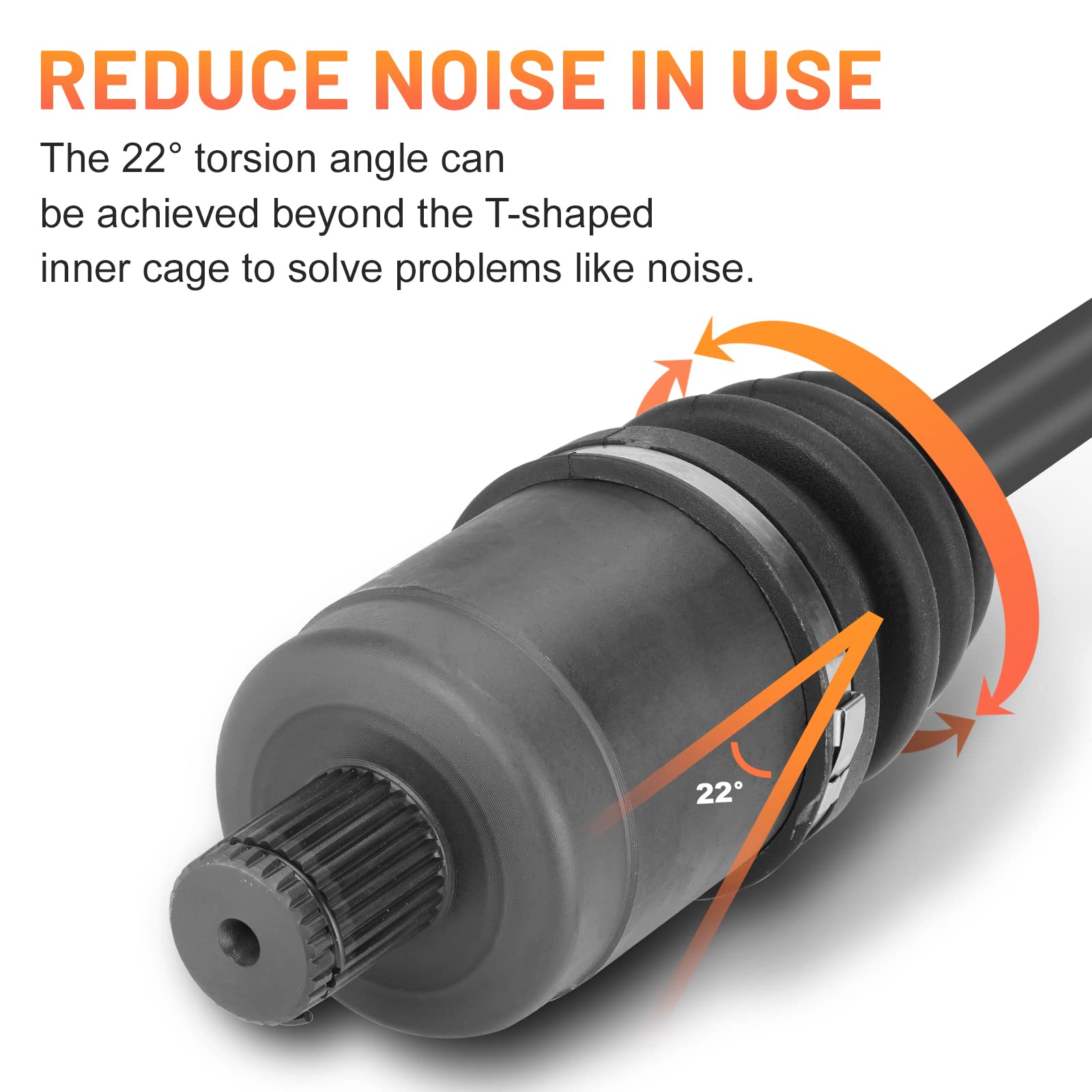 Rear Cv Axle Shaft For Polaris Rzr Xp/Xp4 1000 2014 2015 2016 2017 2018 2019 2020 2021 2022 1333718 1333858 1334189-1 Pair Left