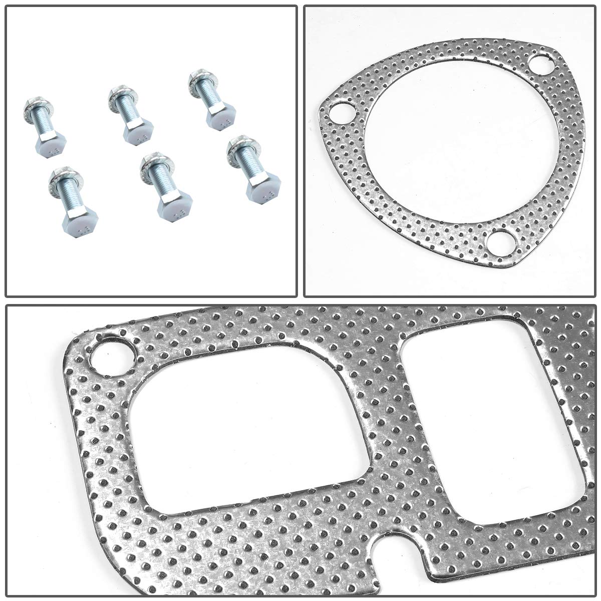 Auto Dynasty Aluminum Exhaust Manifold Header Gasket Set Compatible With 06-19 Dodge Ram Truck 5.7L V8