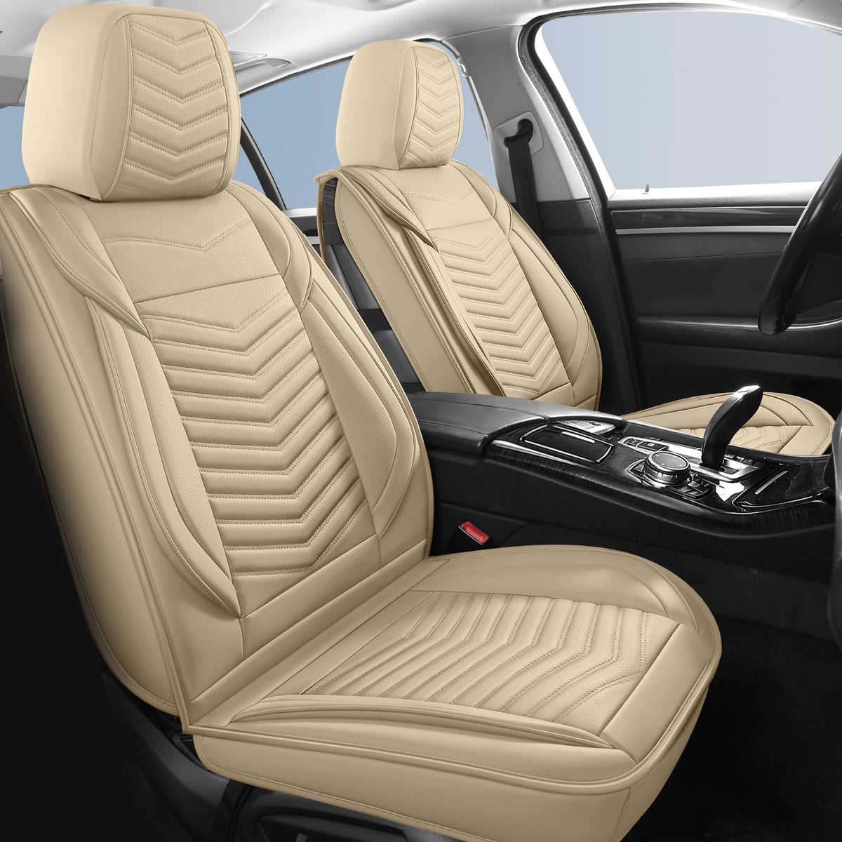 Hchengkikz Car Seat Covers,Breathable And Waterproof Faux Leather Automotive Seat Covers For Cars,Universal Driver Seat Cover Wi