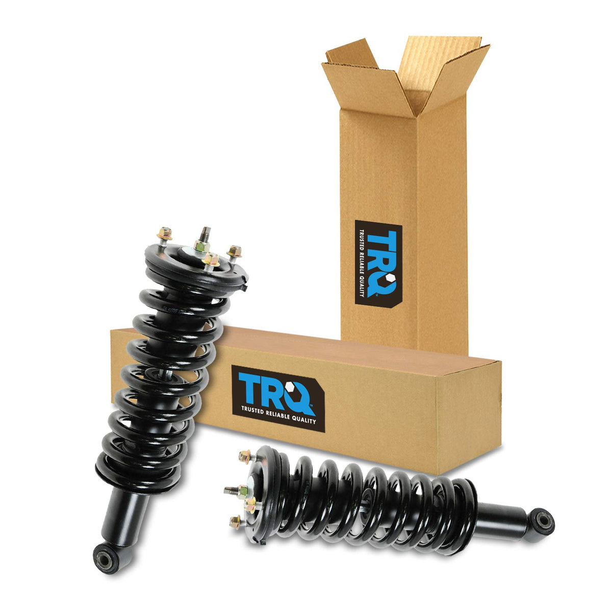 Trq Front Strut & Coil Spring Assembly Set Driver & Passenger Sides Compatible With 05-12 Nissan Pathfinder 05-15 Xterra 09-12 S
