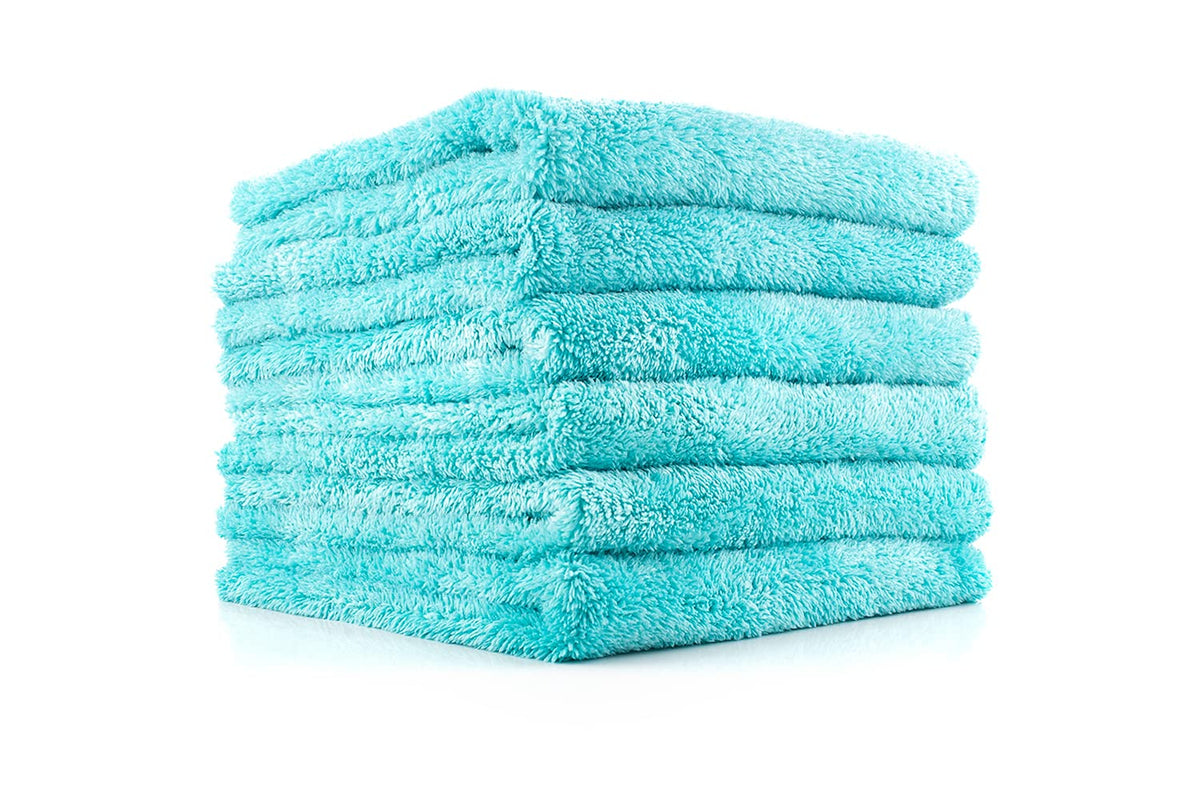 The Rag Company - Eagle Edgeless 450 (6-Pack) Professional Korean 70/30 Blend Super Plush Microfiber Detailing Buffing Polishing