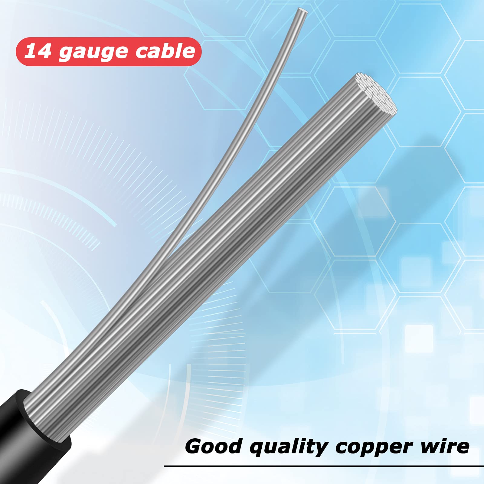 Frienda 14 AWG Connectors Cable Compatible with SAE 30cm 2 Pin Single Plug Disconnect Power Automotive Extension Cable for Motor