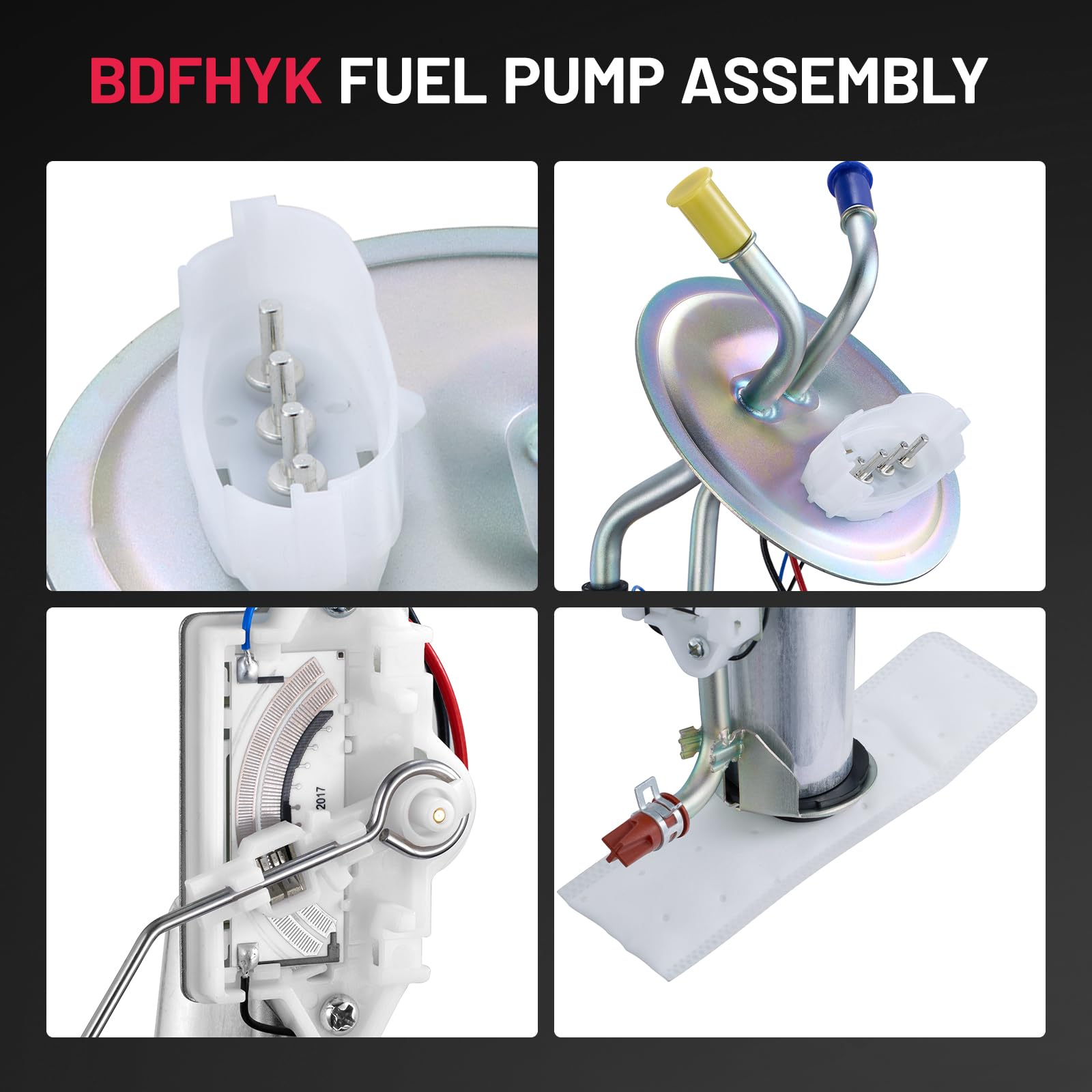 BDFHYK Fuel Pump Module Assembly E2104S Compatible with F-150 F-250 F-350 F-Super Duty L6 4.9L/V8 5.0L/V8 5.8L/V8 7.5L 1987 1988